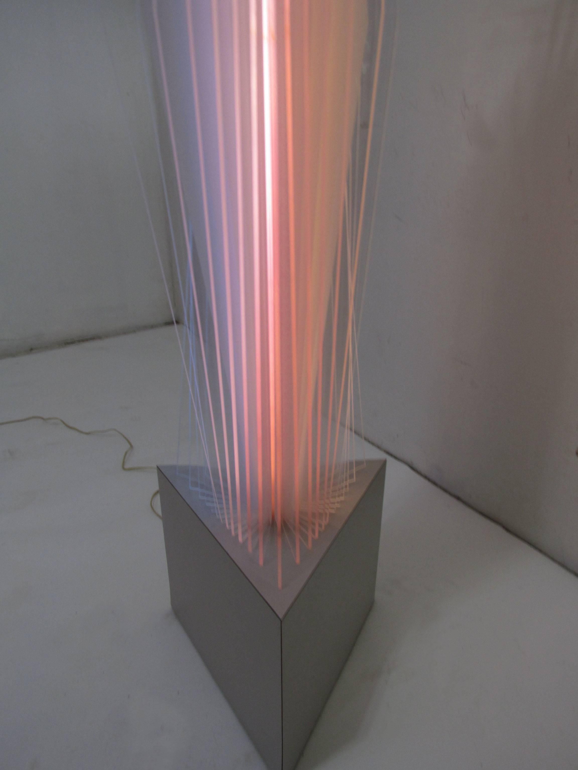 Late 20th Century Lucite Light Sculpture from the Estate of Norman Mercer, circa 1980s