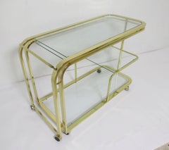 Milo Baughman Style Expandable Bar Cart for Design Institute America 'DIA'