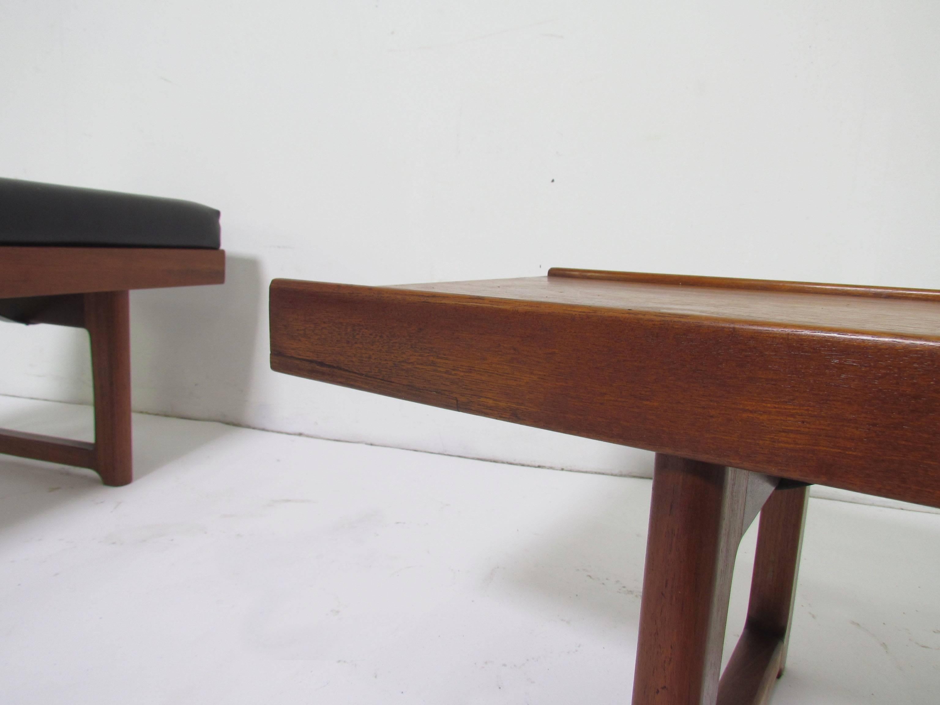 Pair of Danish Modern Teak Benches by Torbjørn Afdal for Bruksbo, circa 1960s 1