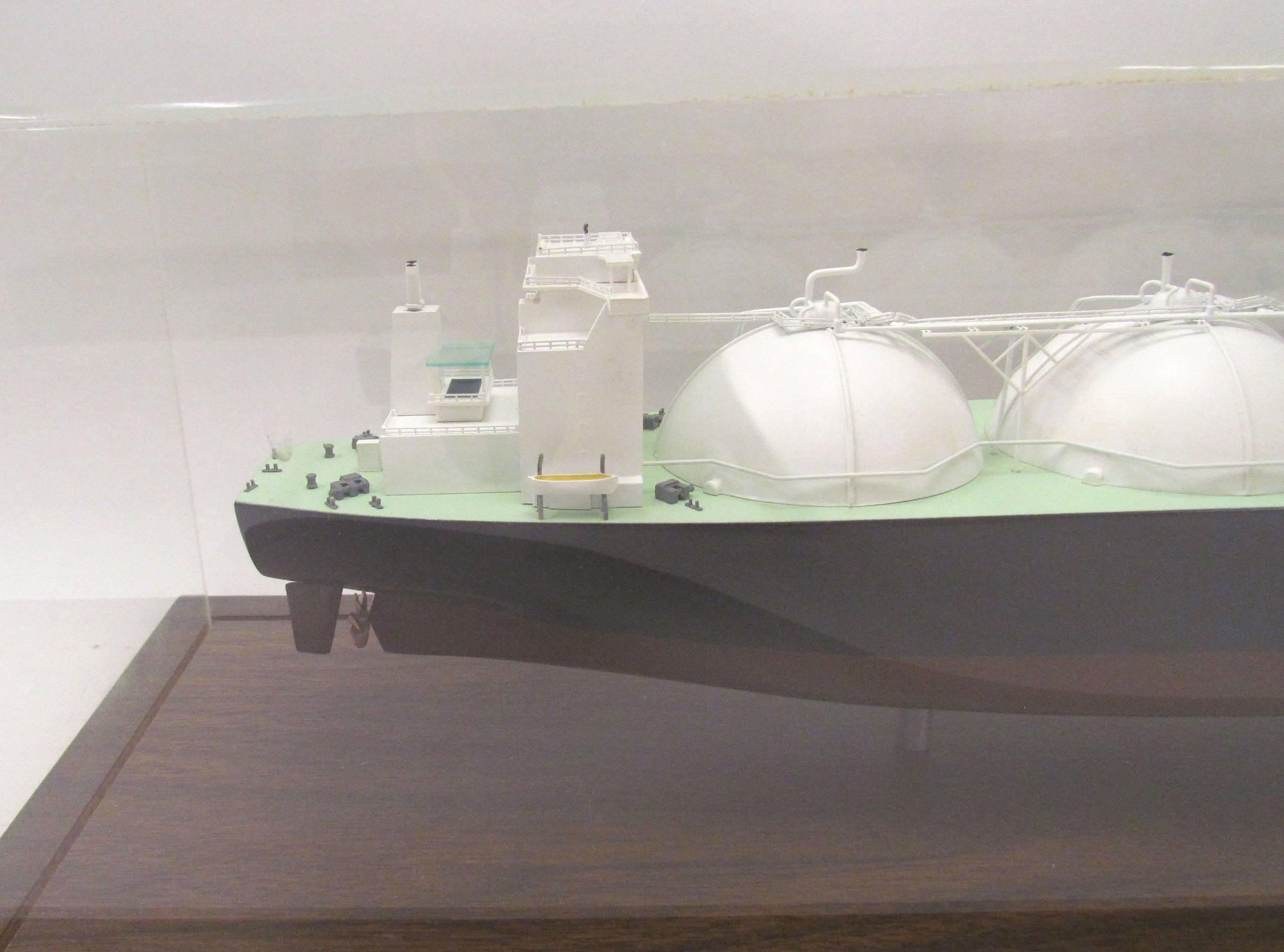 Late 20th Century Executive Ship Model of an LNG Tanker, circa 1980s