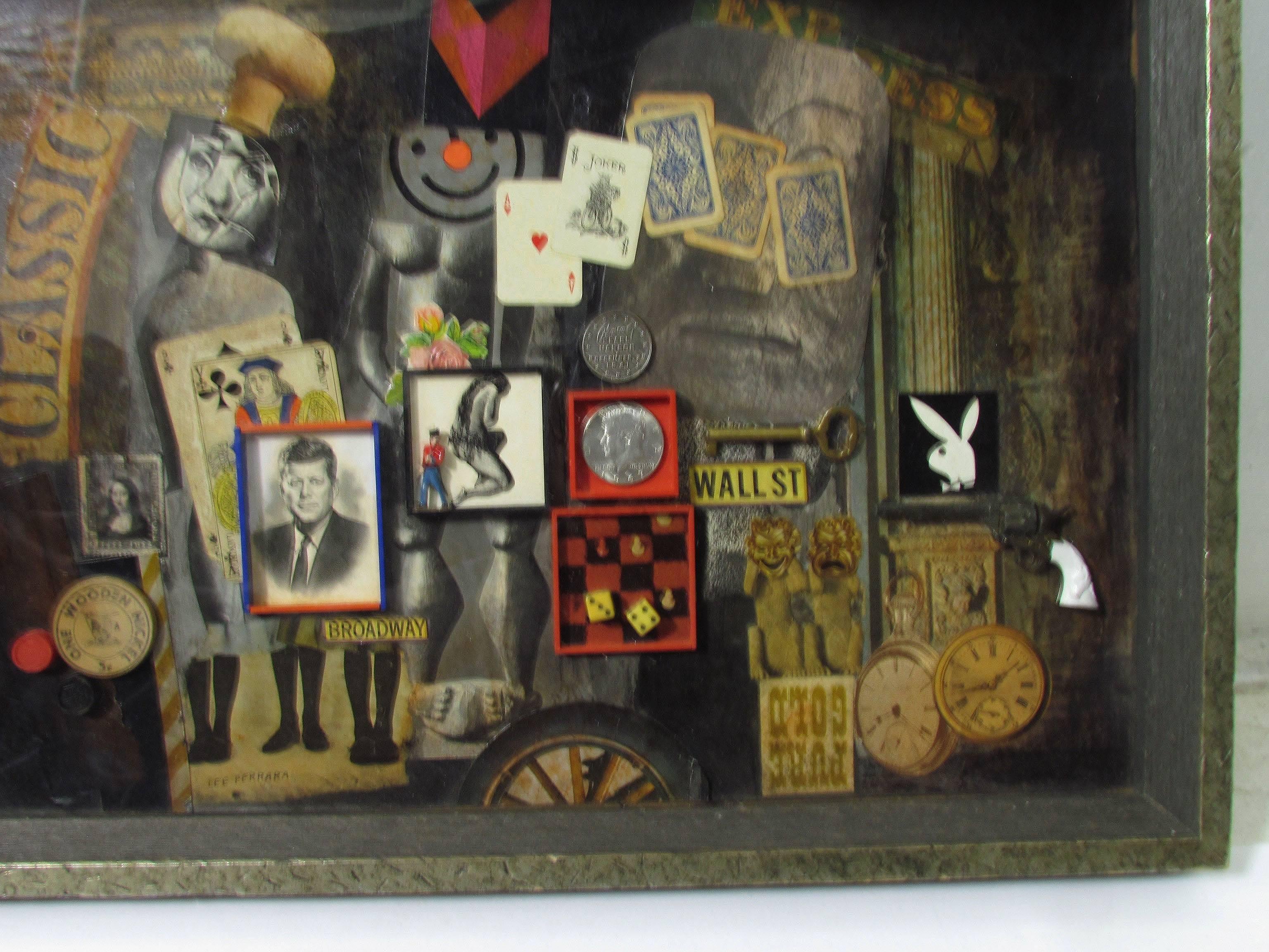 Shadow Box Construction by Lee Ferrara,  circa 1960s In Excellent Condition In Peabody, MA