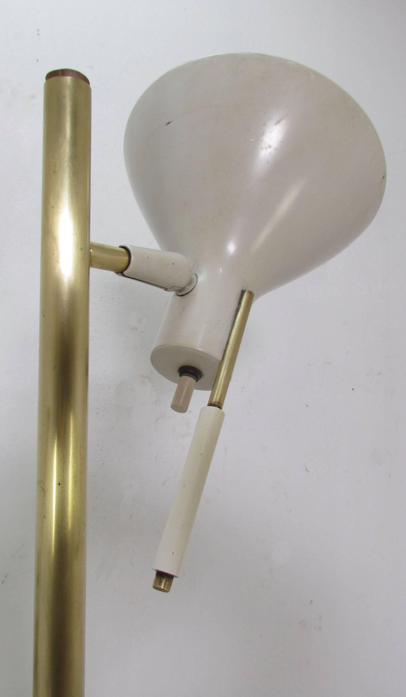Mid-Century Modern Gerald Thurston for Lightolier Adjustable Floor Lamp