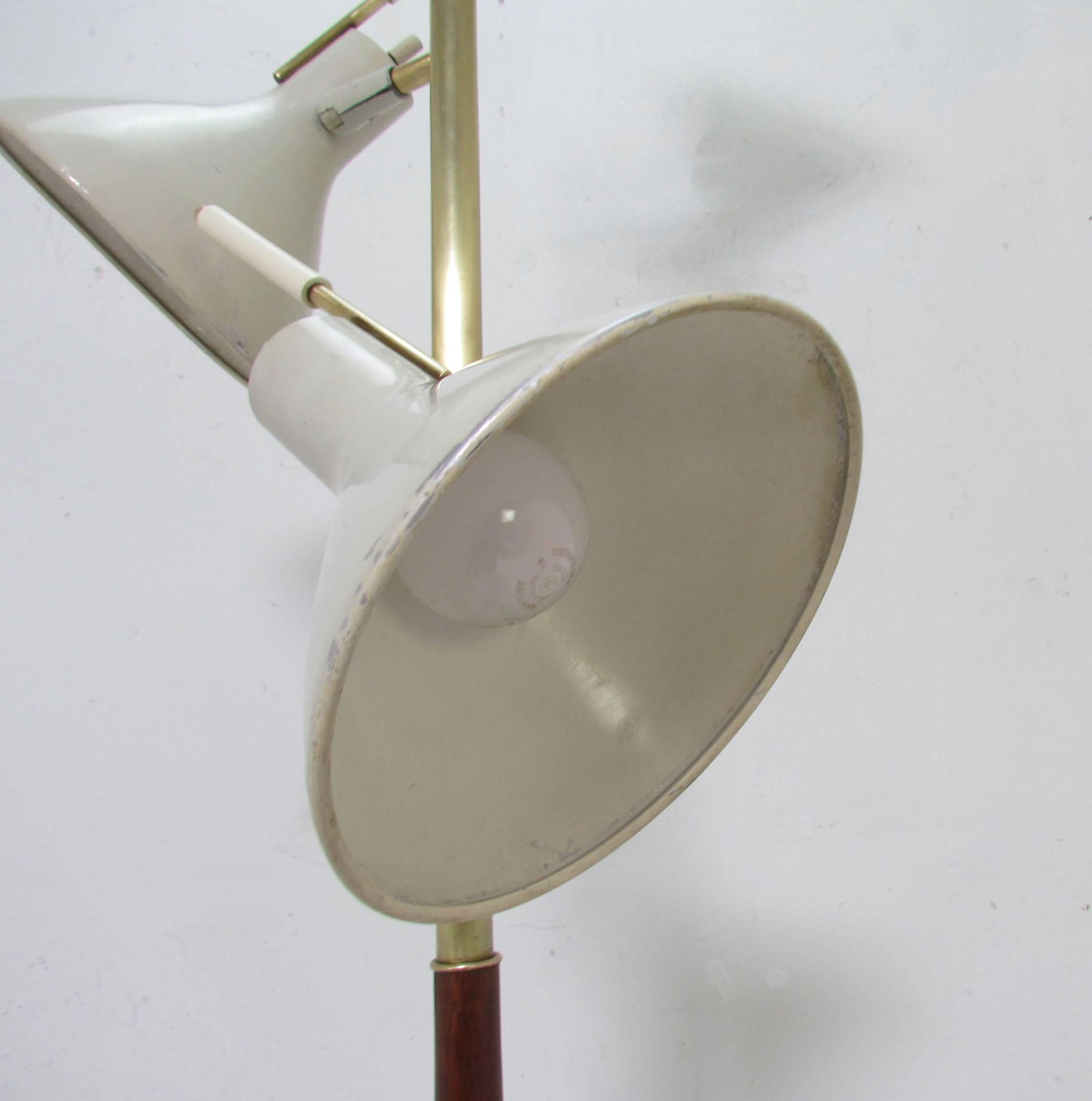 Mid-20th Century Gerald Thurston for Lightolier Adjustable Floor Lamp