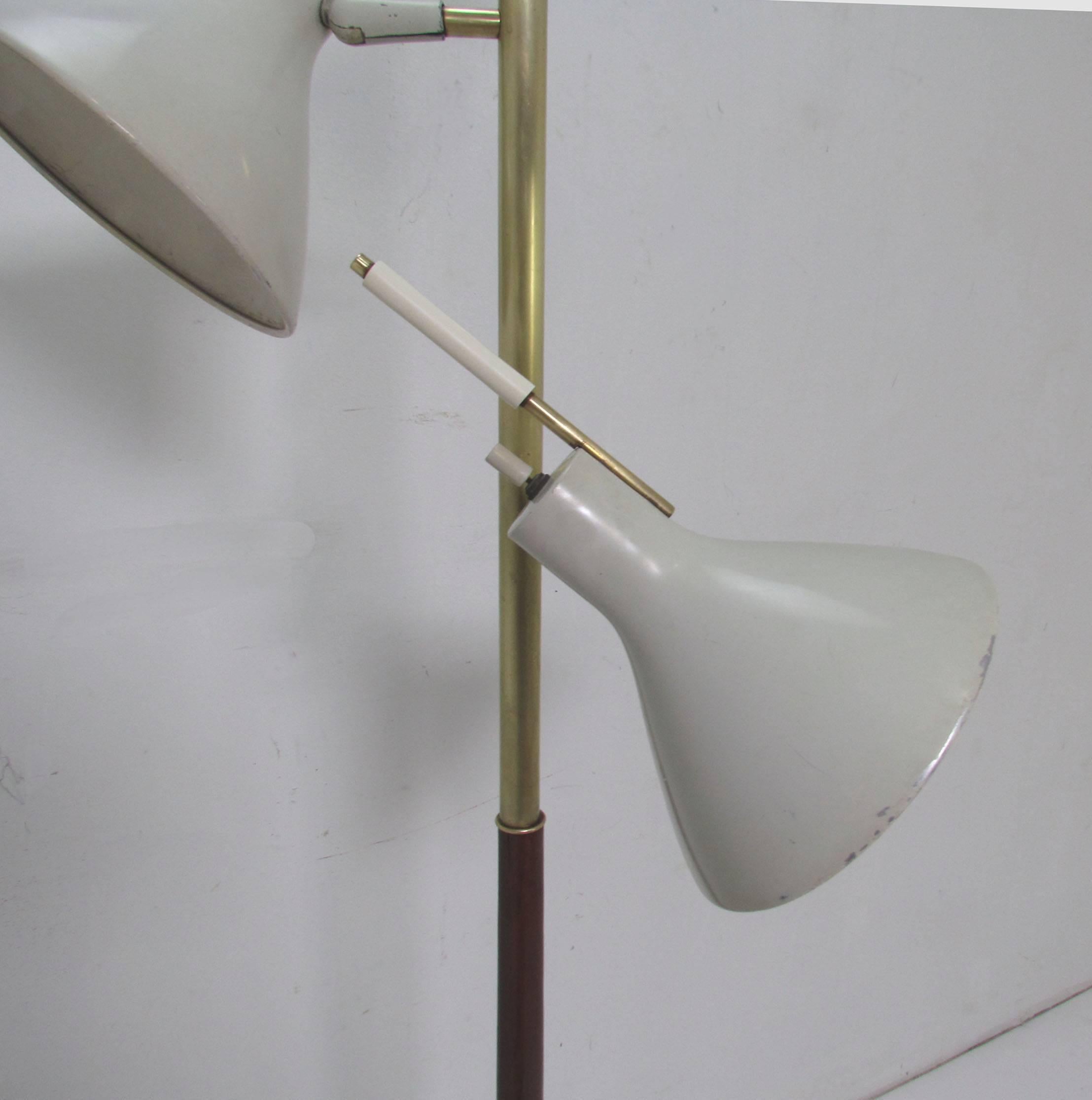 American Gerald Thurston for Lightolier Adjustable Floor Lamp