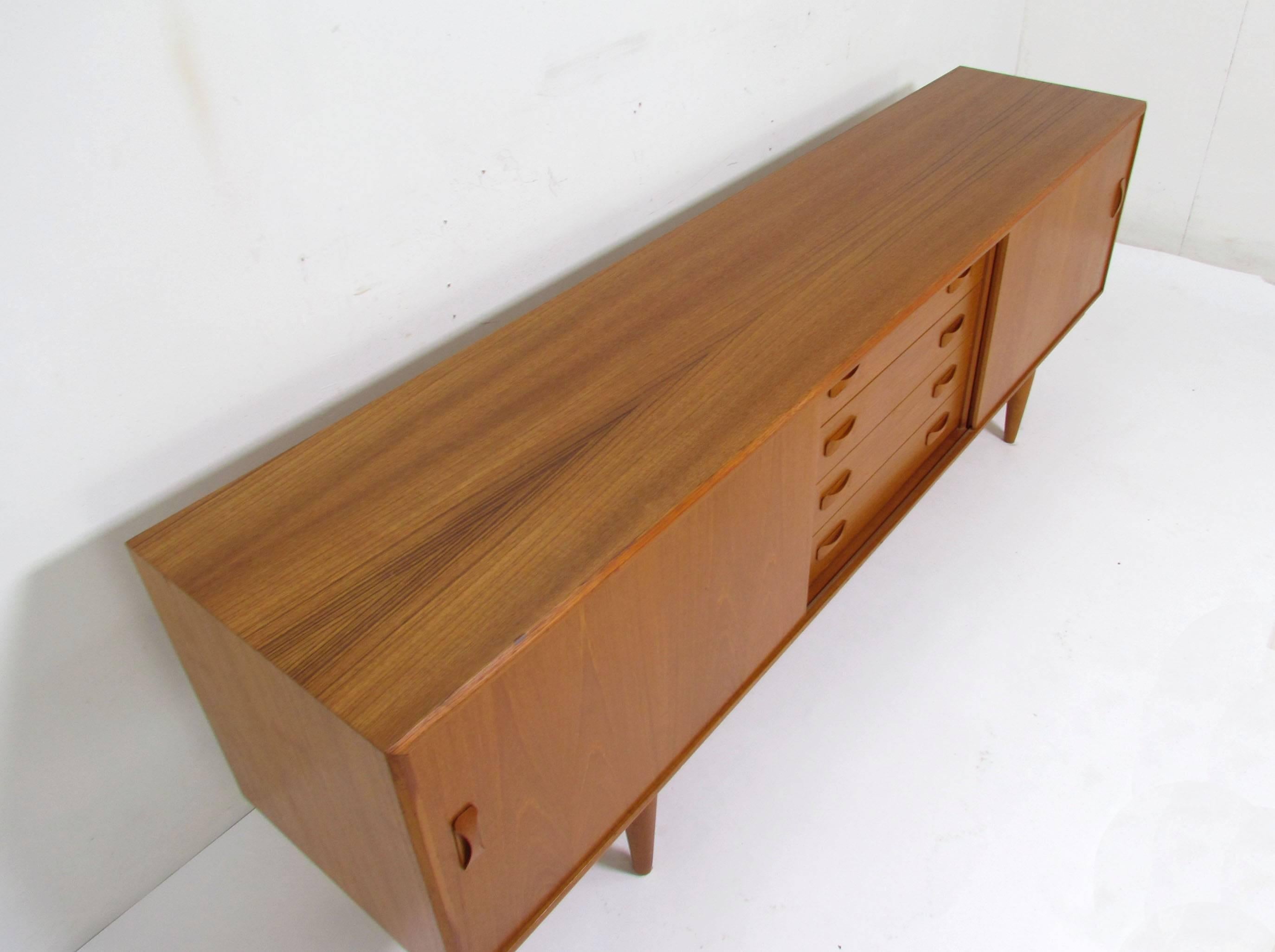 Scandinavian Modern Danish Teak Credenza by Clausen & Søn, circa 1960s