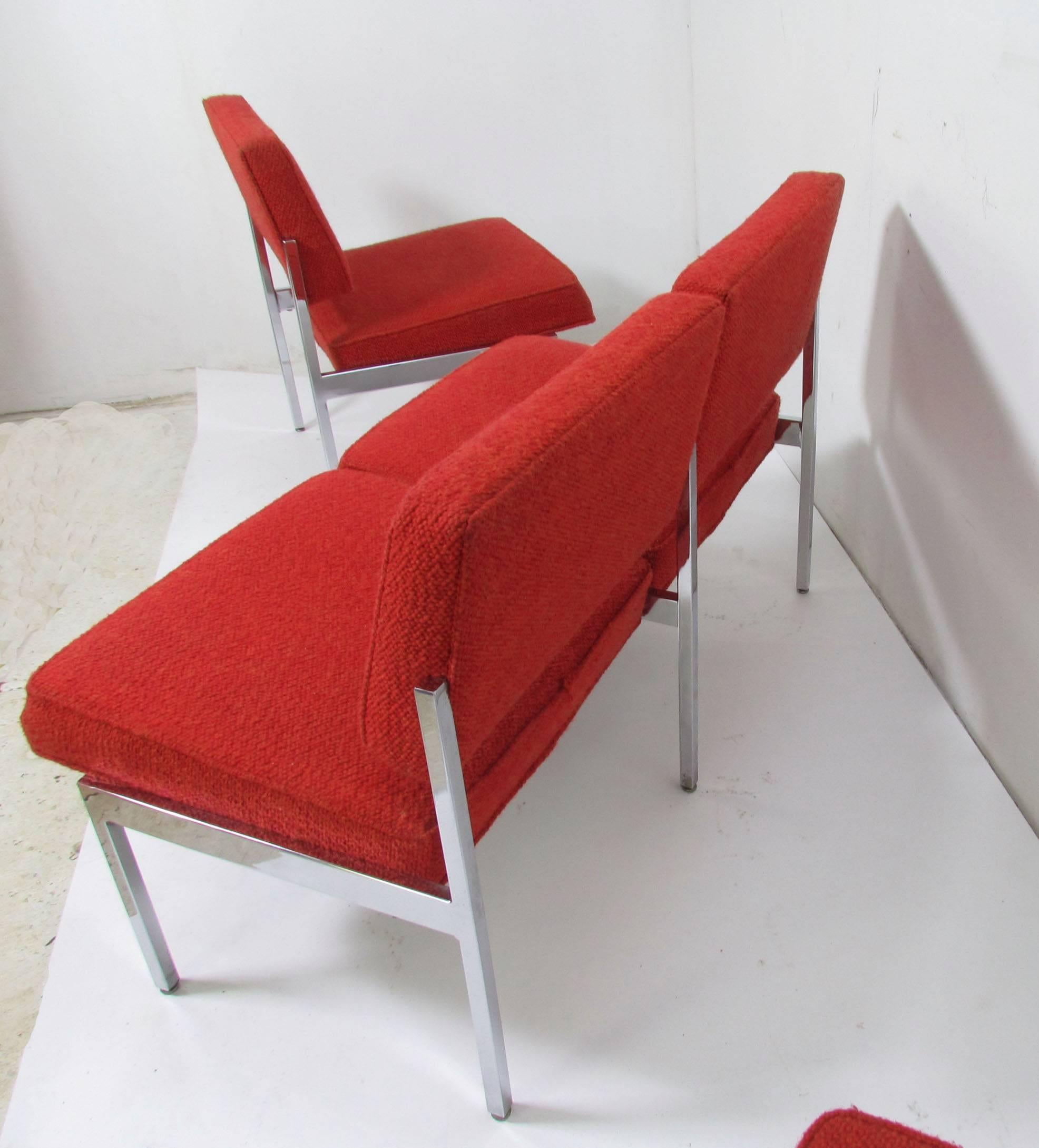 Steelcase Loveseat and Pair of Lounge Chairs Suite, circa 1960s 2