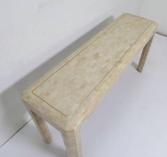 Maitland-Smith Tessellated Fossil Stone Console Table
