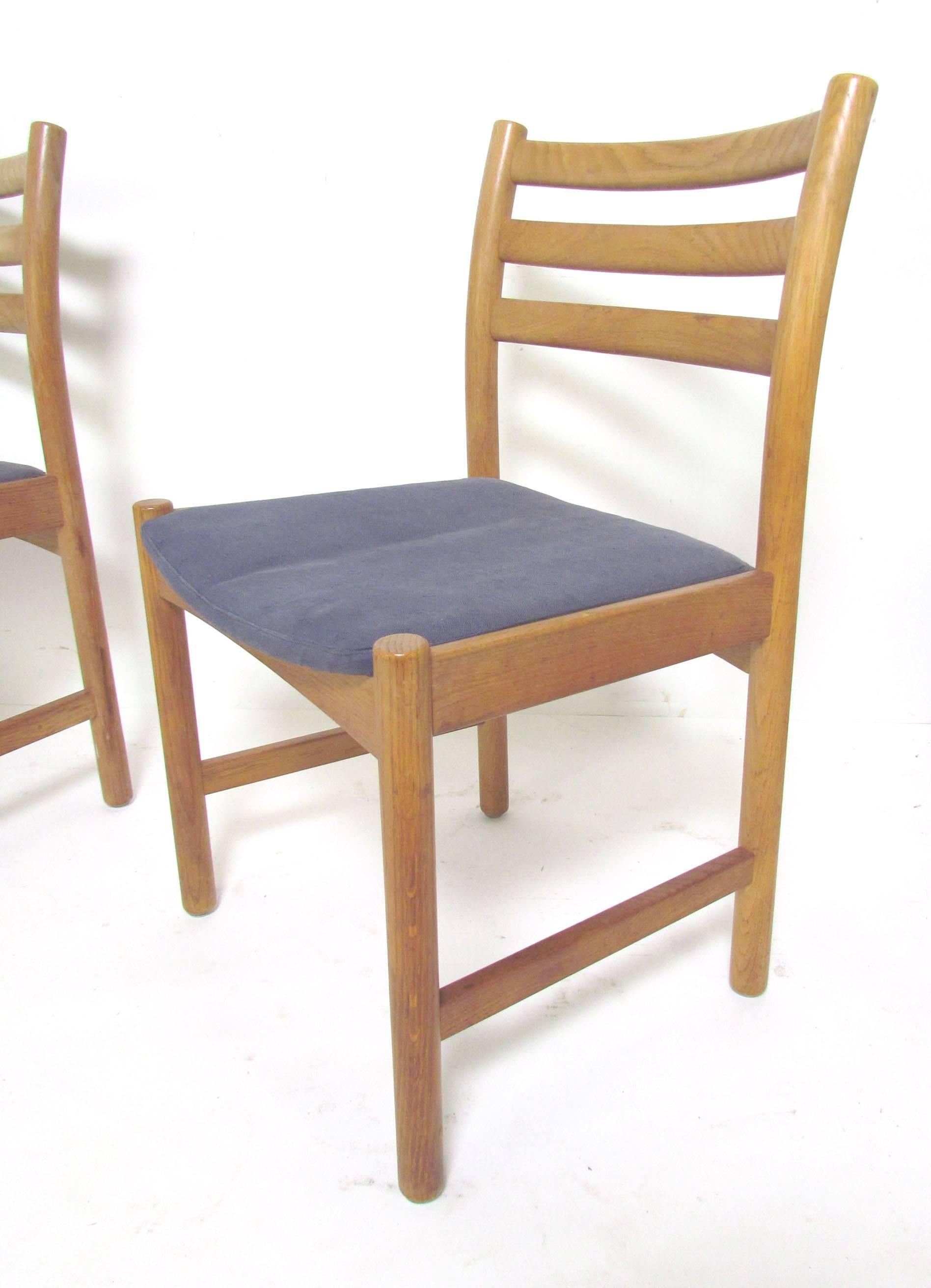 Set of Eight Danish Dining Chairs by Poul Volther for Soro Stolefabrik In Good Condition In Peabody, MA