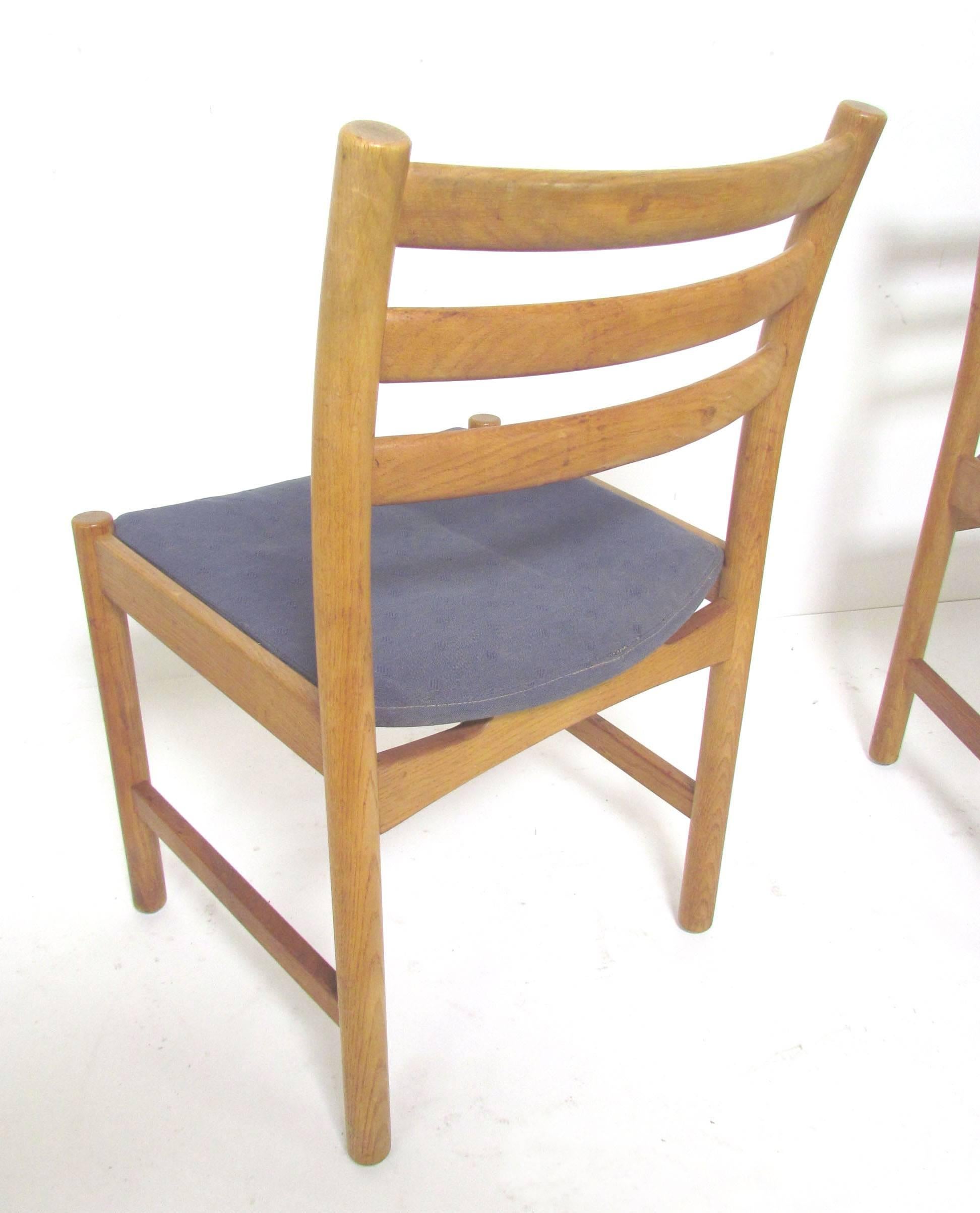Upholstery Set of Eight Danish Dining Chairs by Poul Volther for Soro Stolefabrik