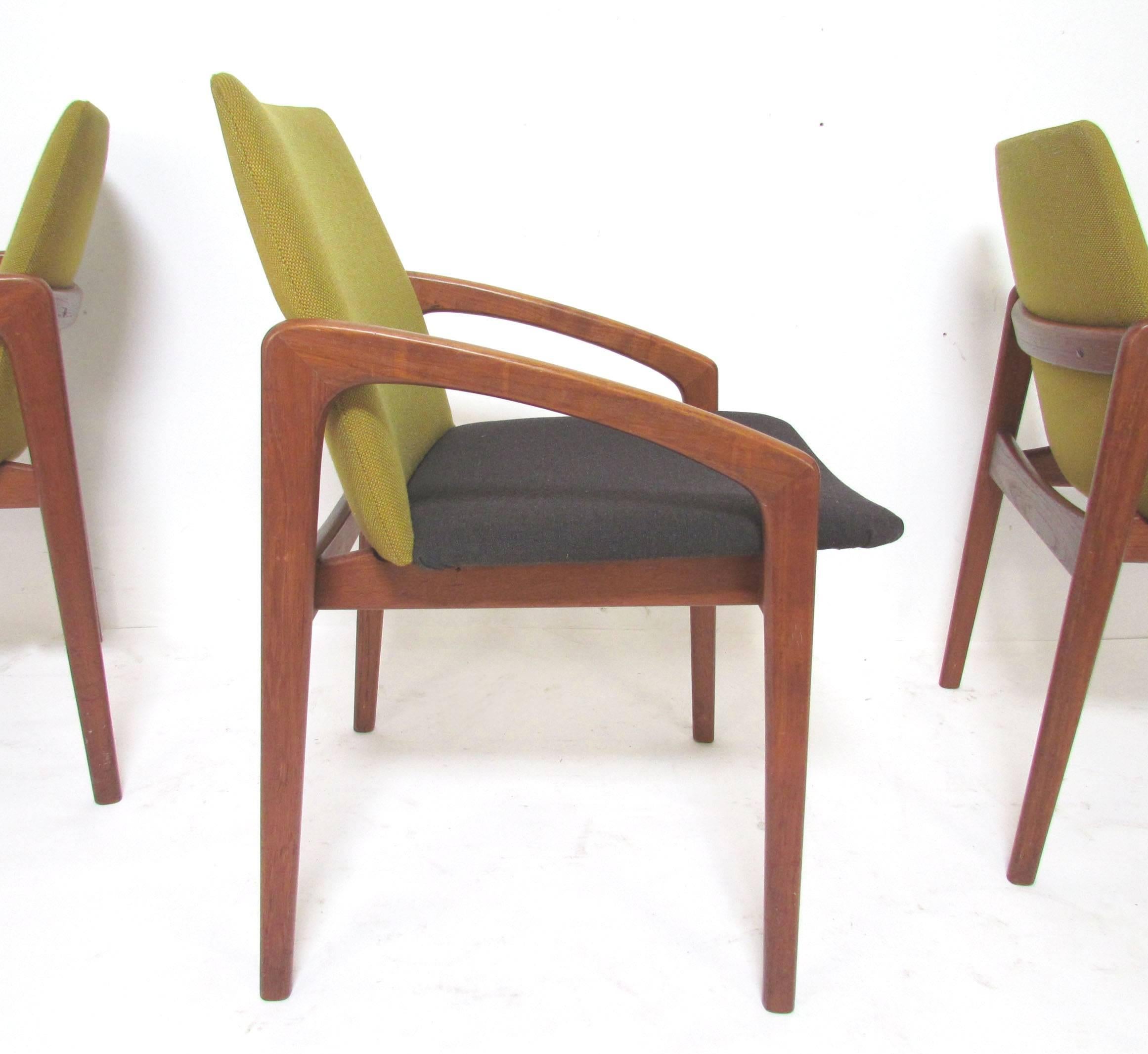 Scandinavian Modern Set of Six Danish Teak Dining Chairs by Kai Kristiansen