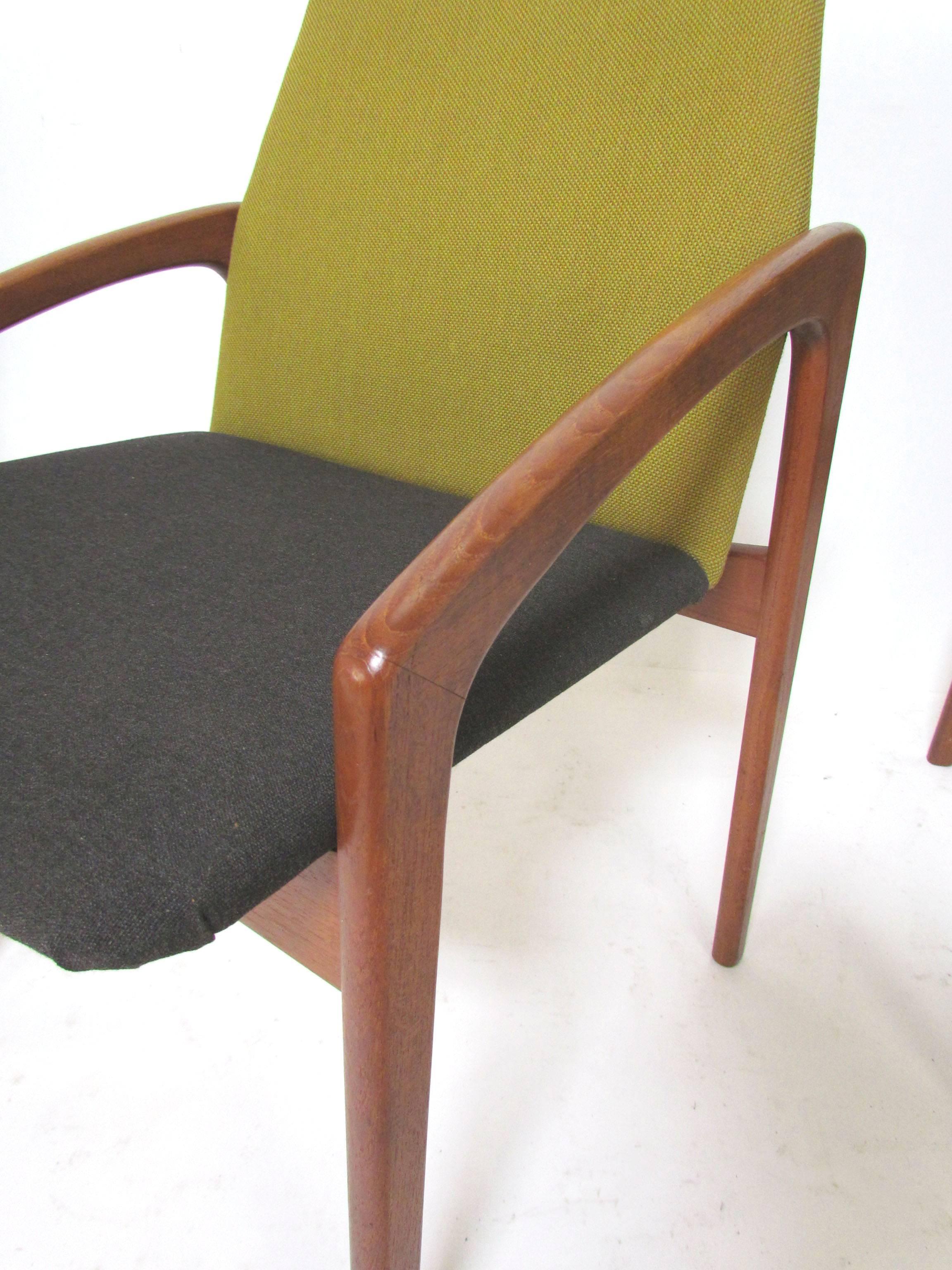 Set of Six Danish Teak Dining Chairs by Kai Kristiansen 1