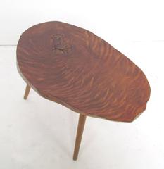 Mid-Century Free-Form Live Edge Studio Occasional Table by Roy Sheldon, D. 1962