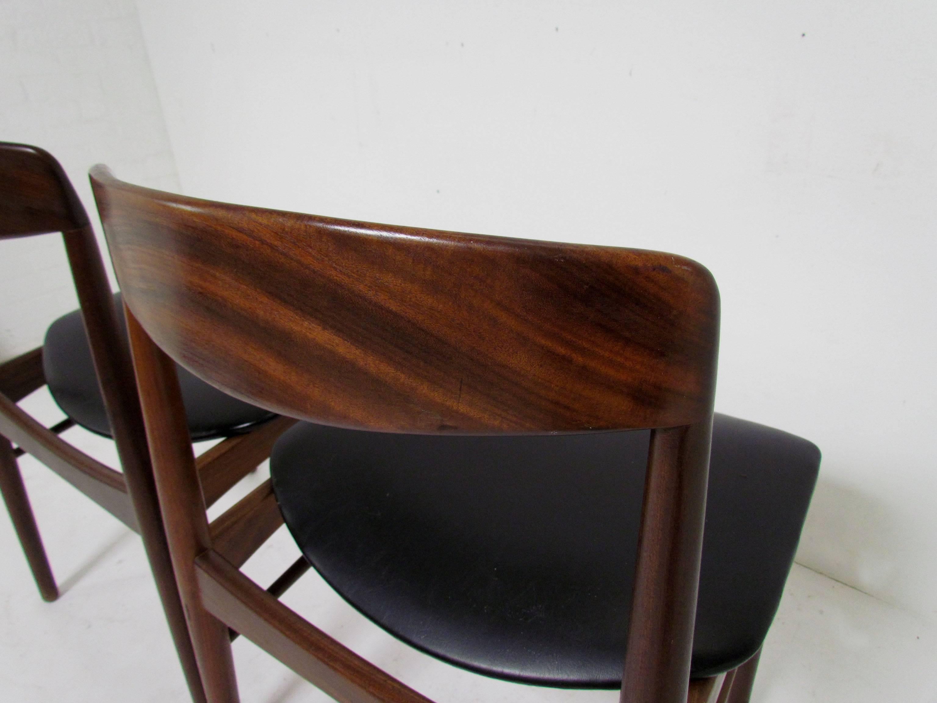 Mid-20th Century Set of Four Danish Teak Dining Chairs by SAX, circa 1960s