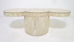 Tessellated Fossil Stone Cocktail Coffee Table by Maitland Smith
