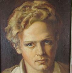 Ölporträtgemälde des New Yorker Künstlers Francis Kughler:: ca. 1930er Jahre