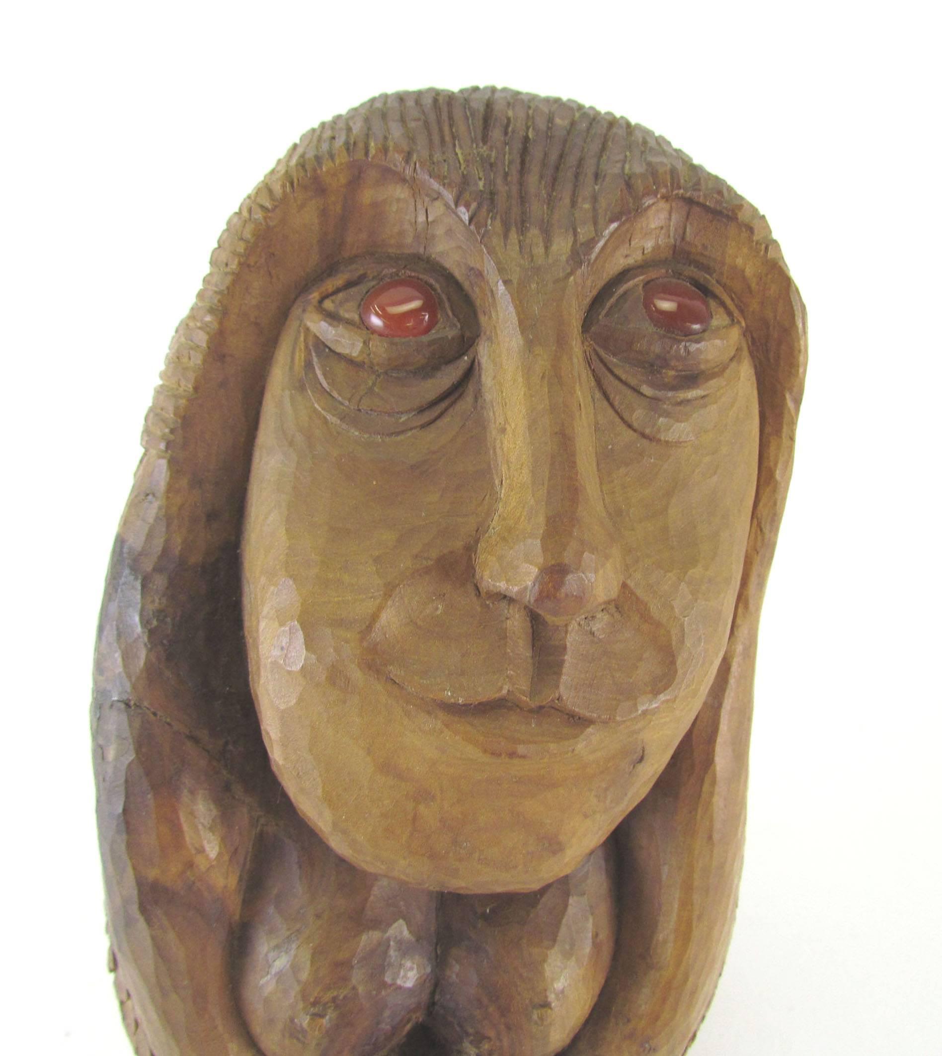 wood carving female figure