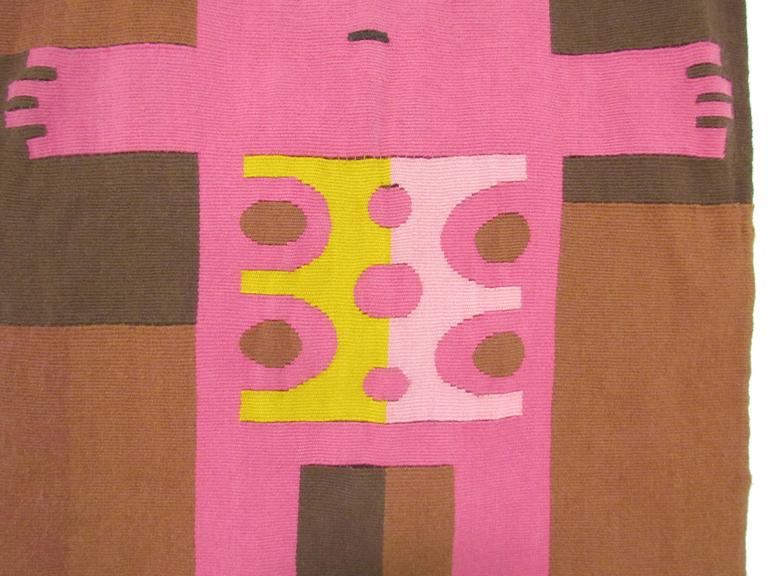 MidCentury Modern Textile Art Handweaving in Manner of Alexander