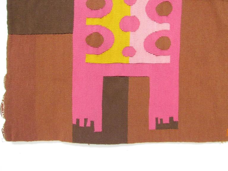 MidCentury Modern Textile Art Handweaving in Manner of Alexander