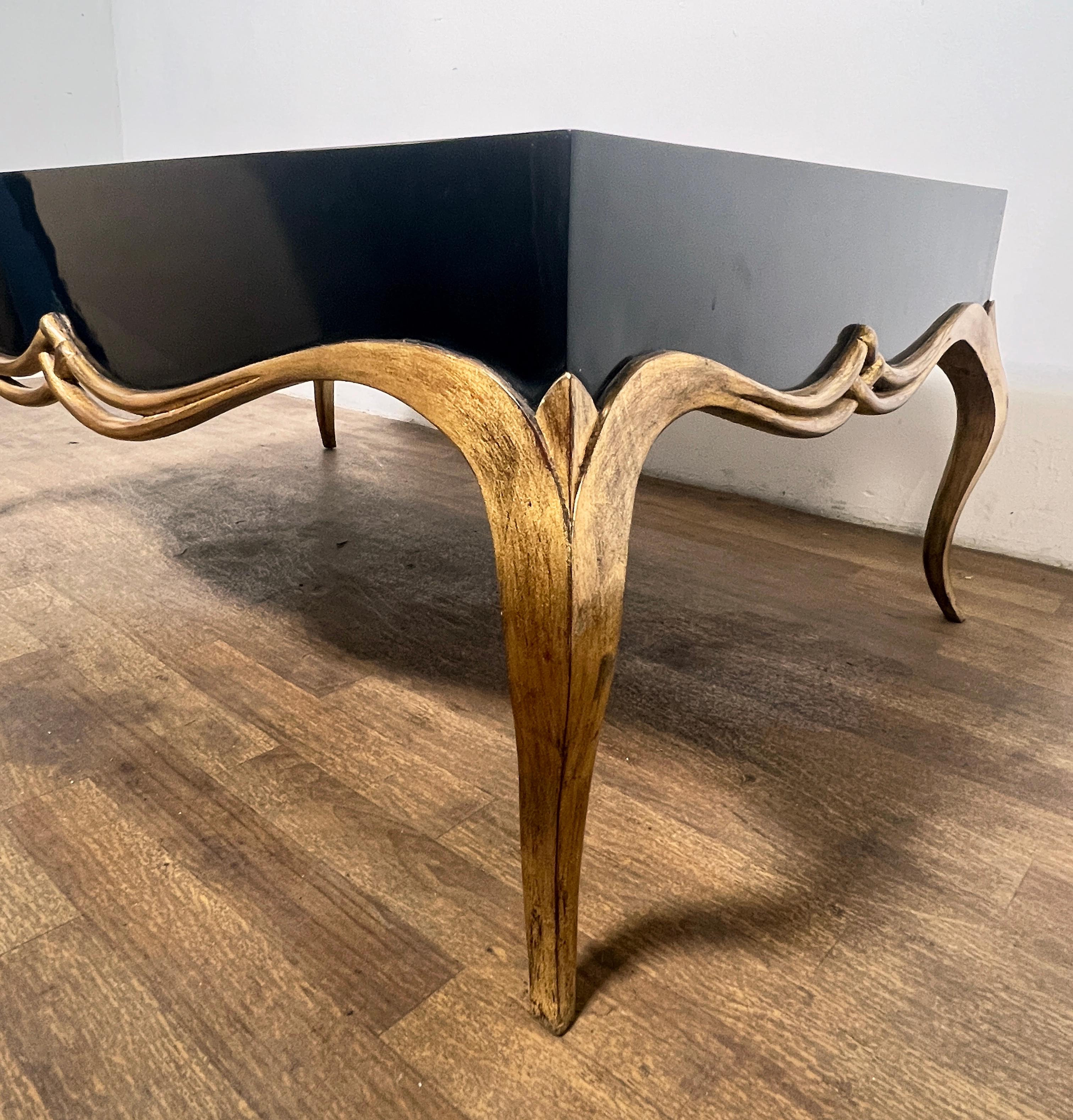 Wood Christopher Guy Lacquered and Gilt Coffee 