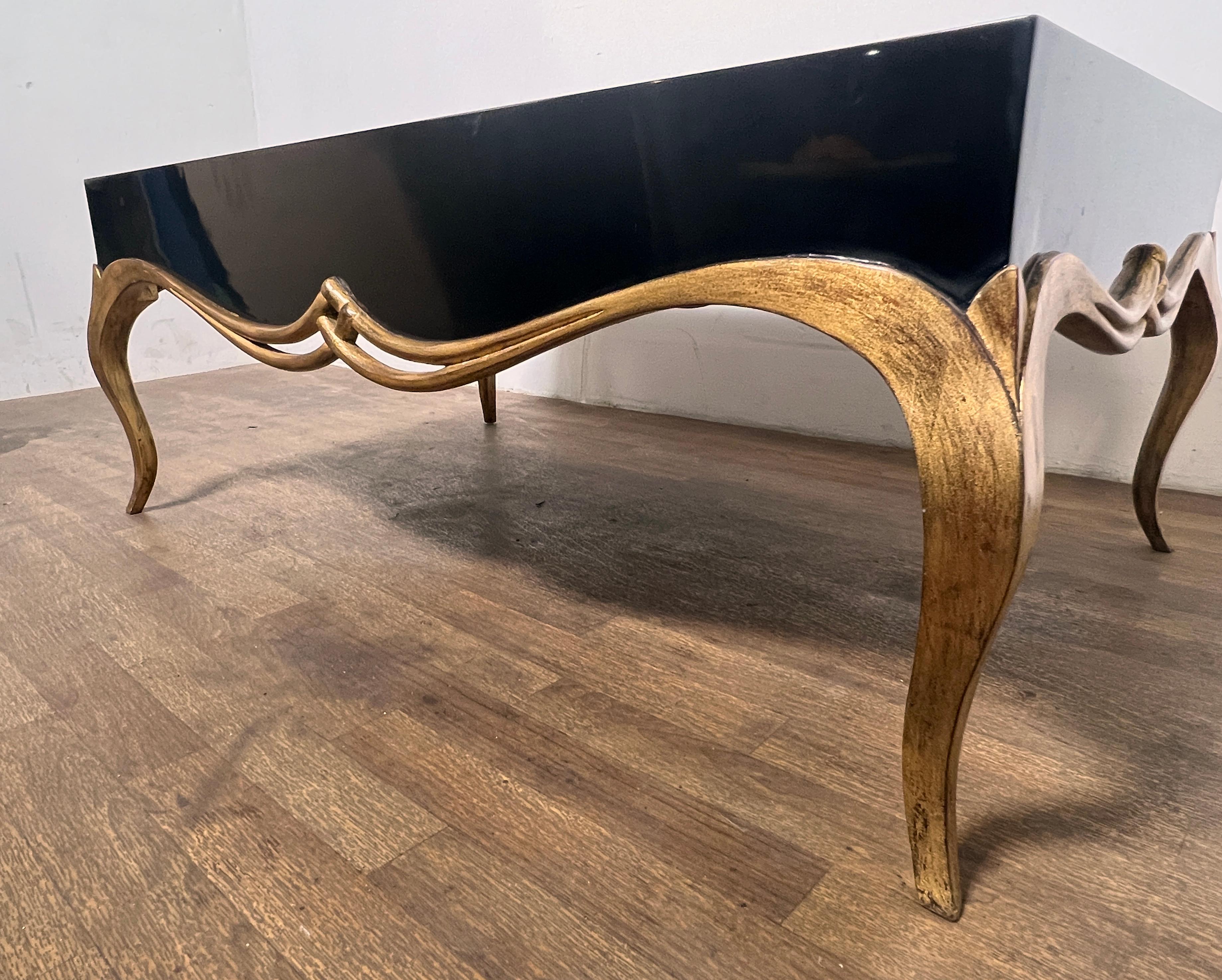 Unknown Christopher Guy Lacquered and Gilt Coffee 