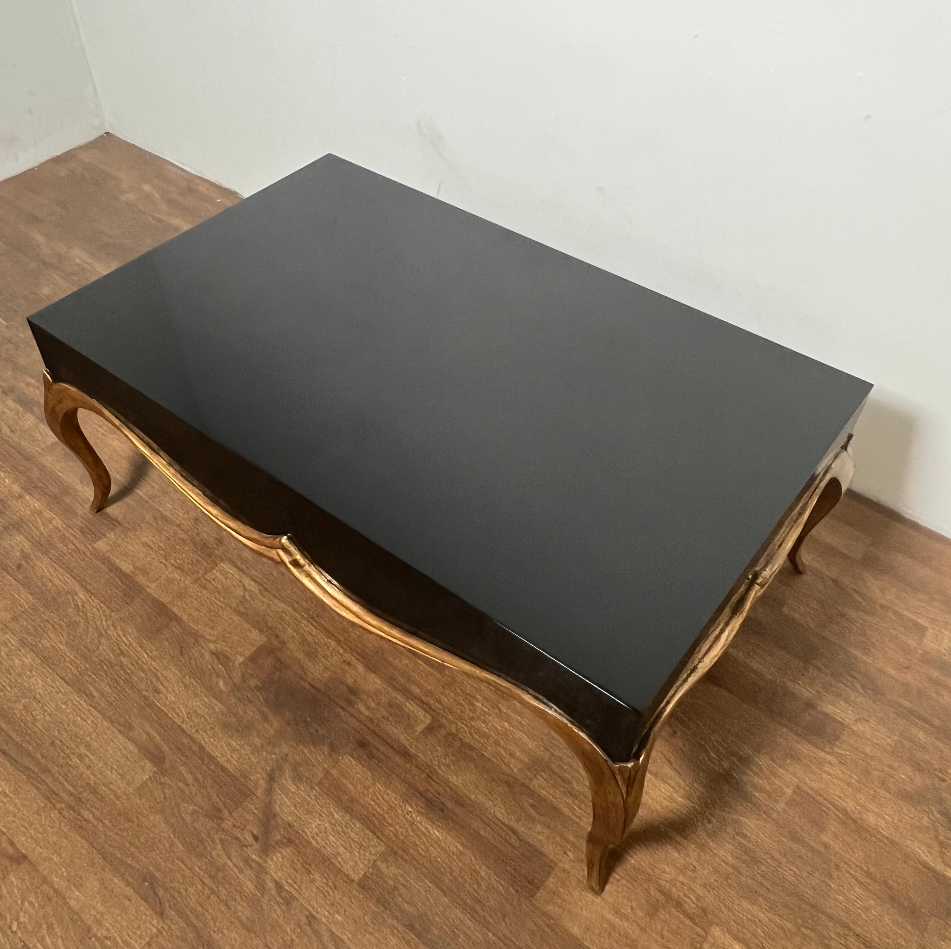 Christopher Guy Lacquered and Gilt Coffee 