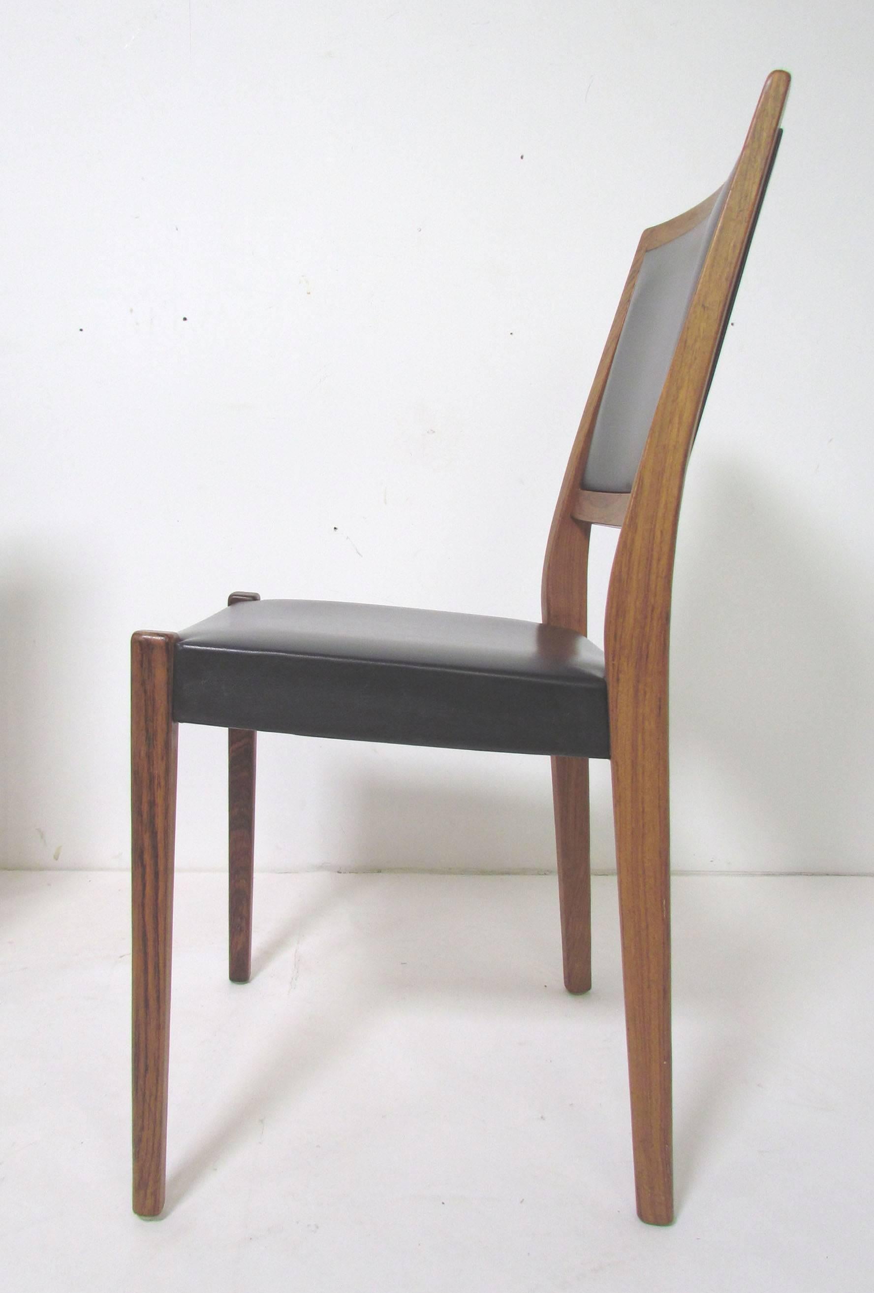 Scandinavian Modern Set of Six Danish Modern Rosewood Dining Chairs by Svegards