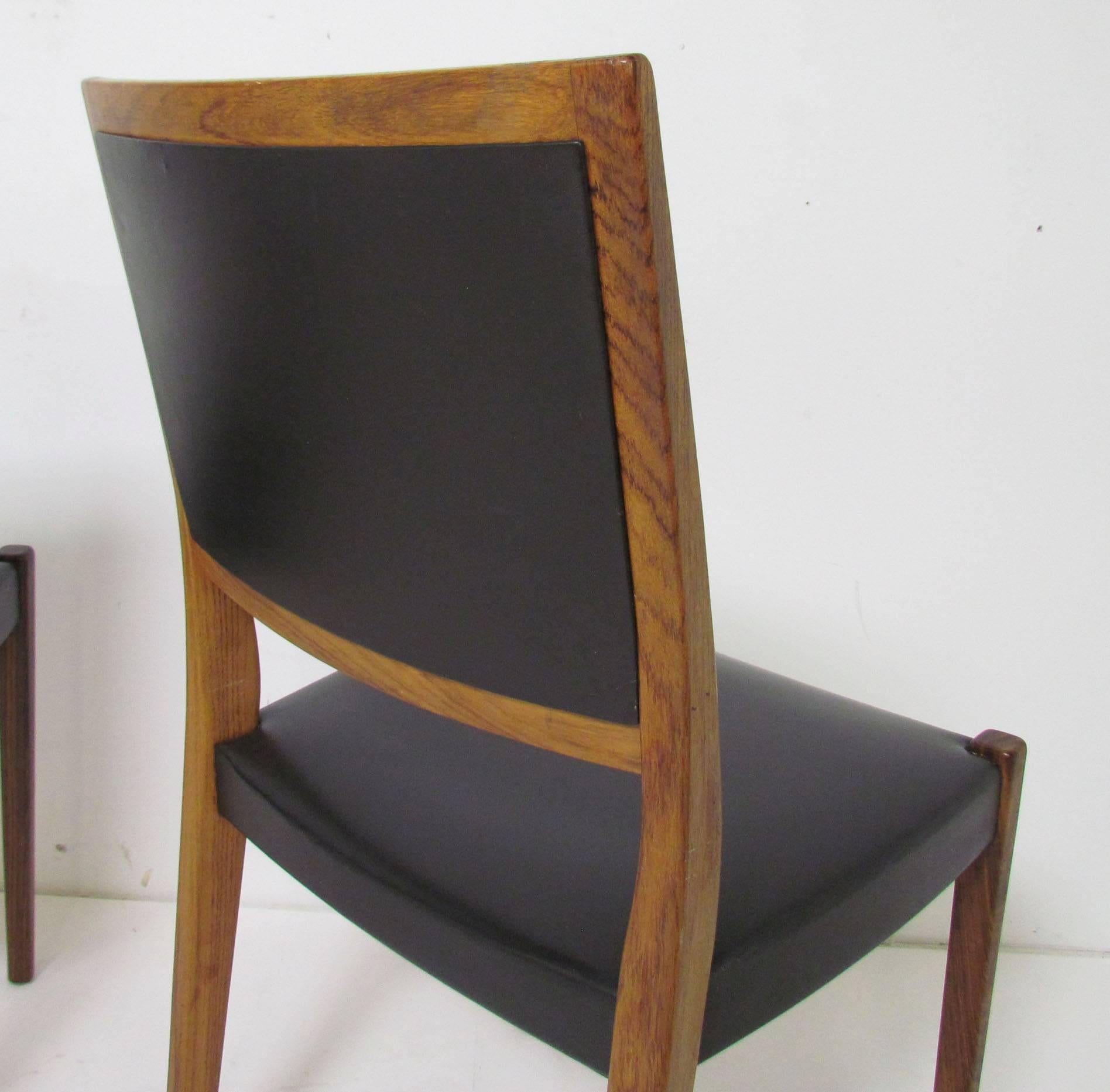 Set of Six Danish Modern Rosewood Dining Chairs by Svegards In Good Condition In Peabody, MA
