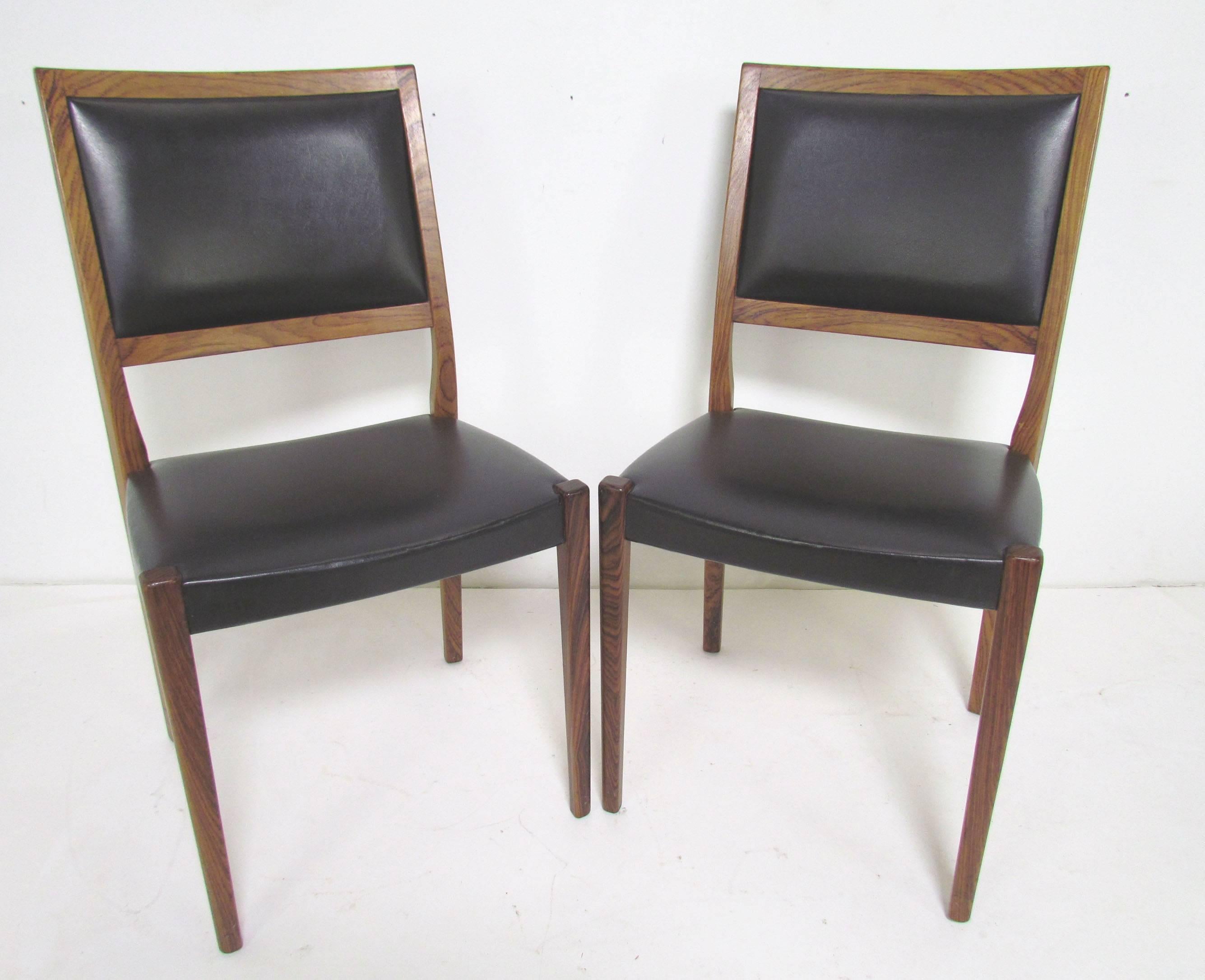 Set of Six Danish Modern Rosewood Dining Chairs by Svegards 1