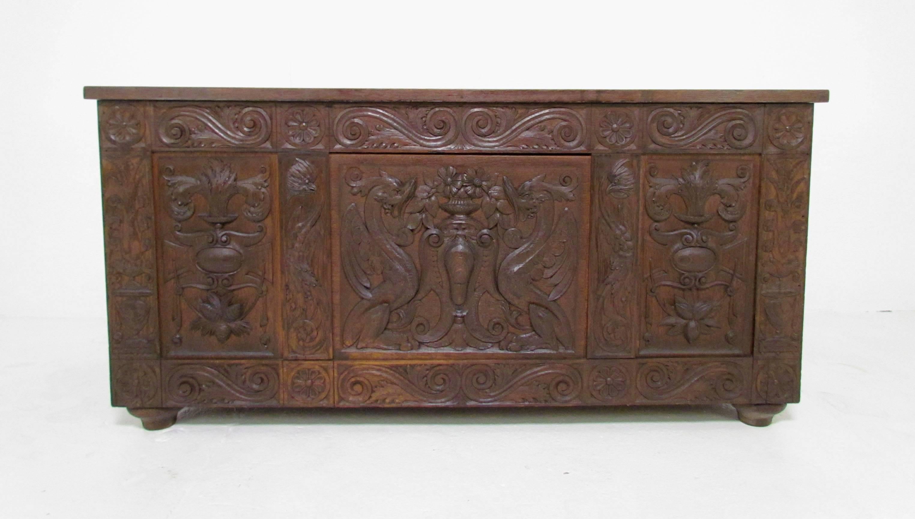 ornamented italian chest