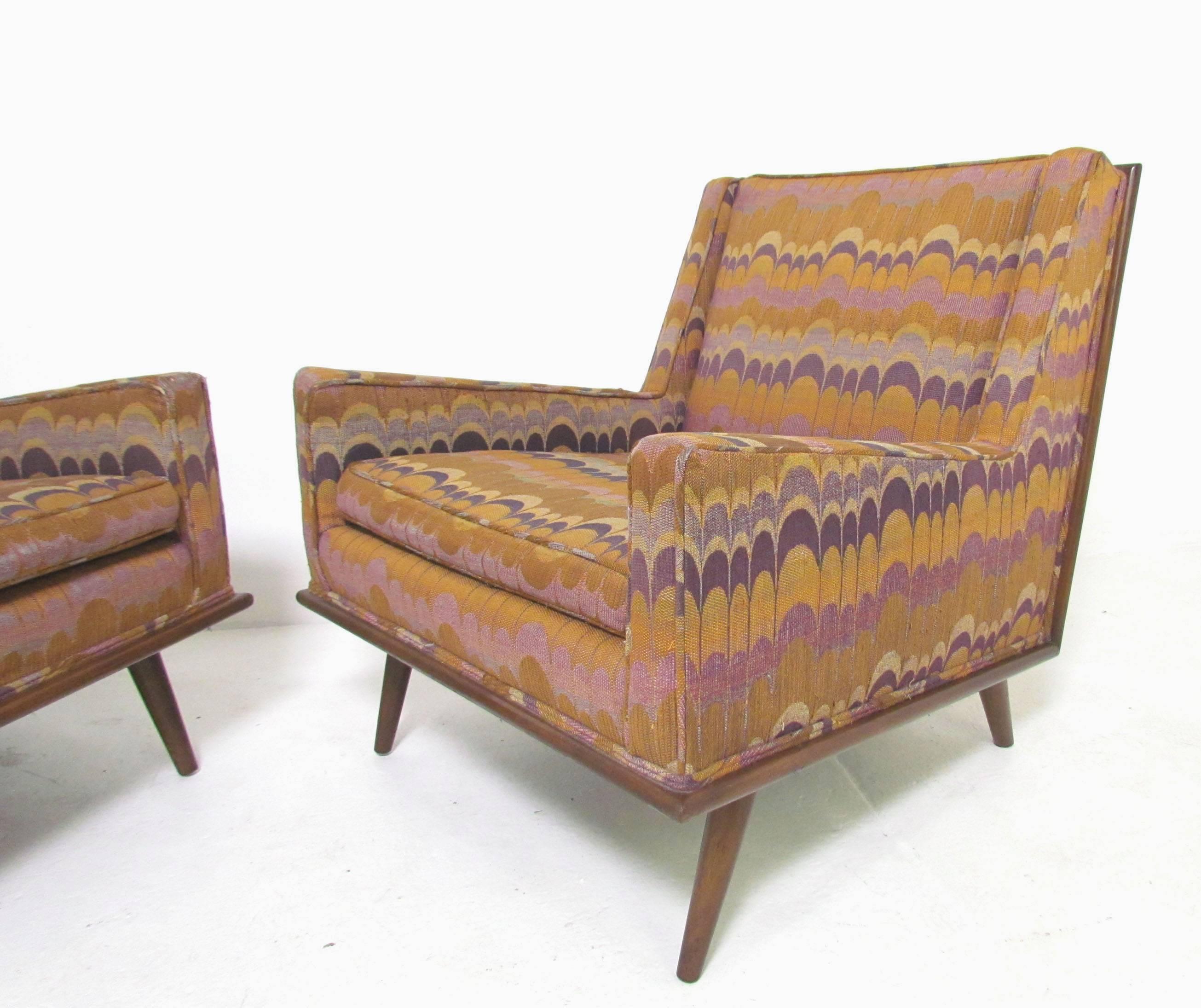 Mid-Century Modern Pair of Mid-Century Paul McCobb Style Lounge Armchairs