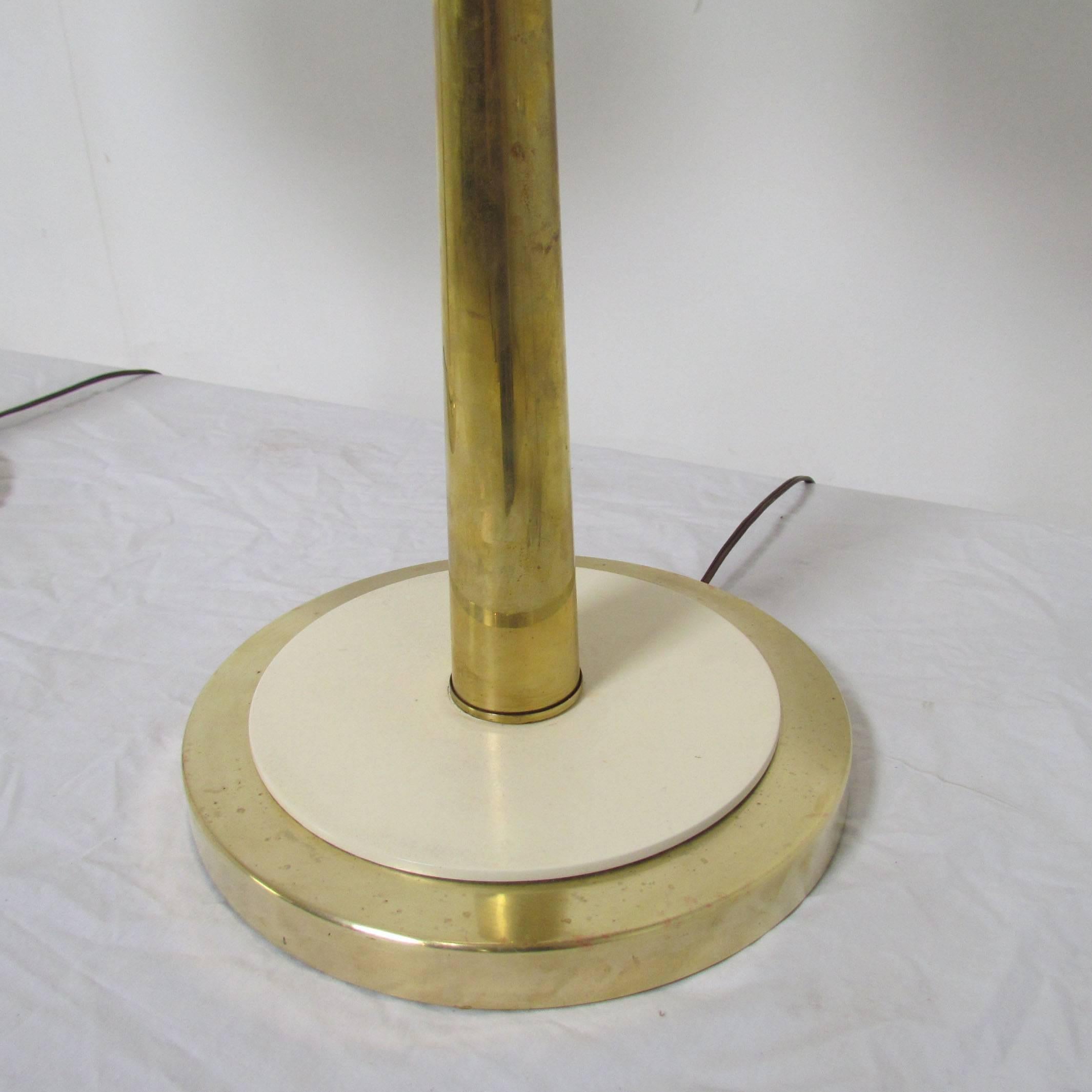 Pair of Hollywood Regency Brass Table Lamps in Manner of Tommi Parzinger 1