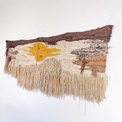 Kalifornische abstrakte Textilkunst – Webarbeit von Linda Early, um die 1970er Jahre