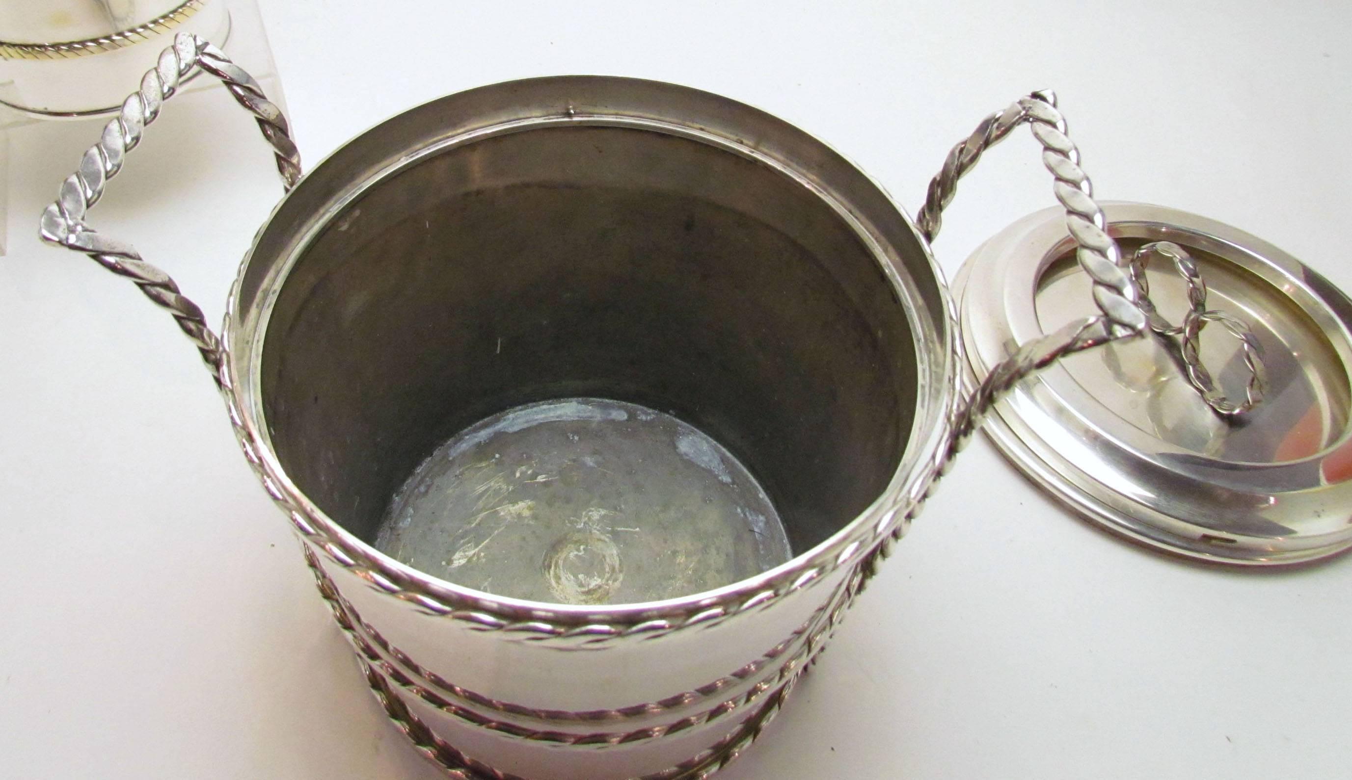 Vintage Circa 1960s Cartier Ice and Champagne Bucket, Italy In Good Condition In Peabody, MA