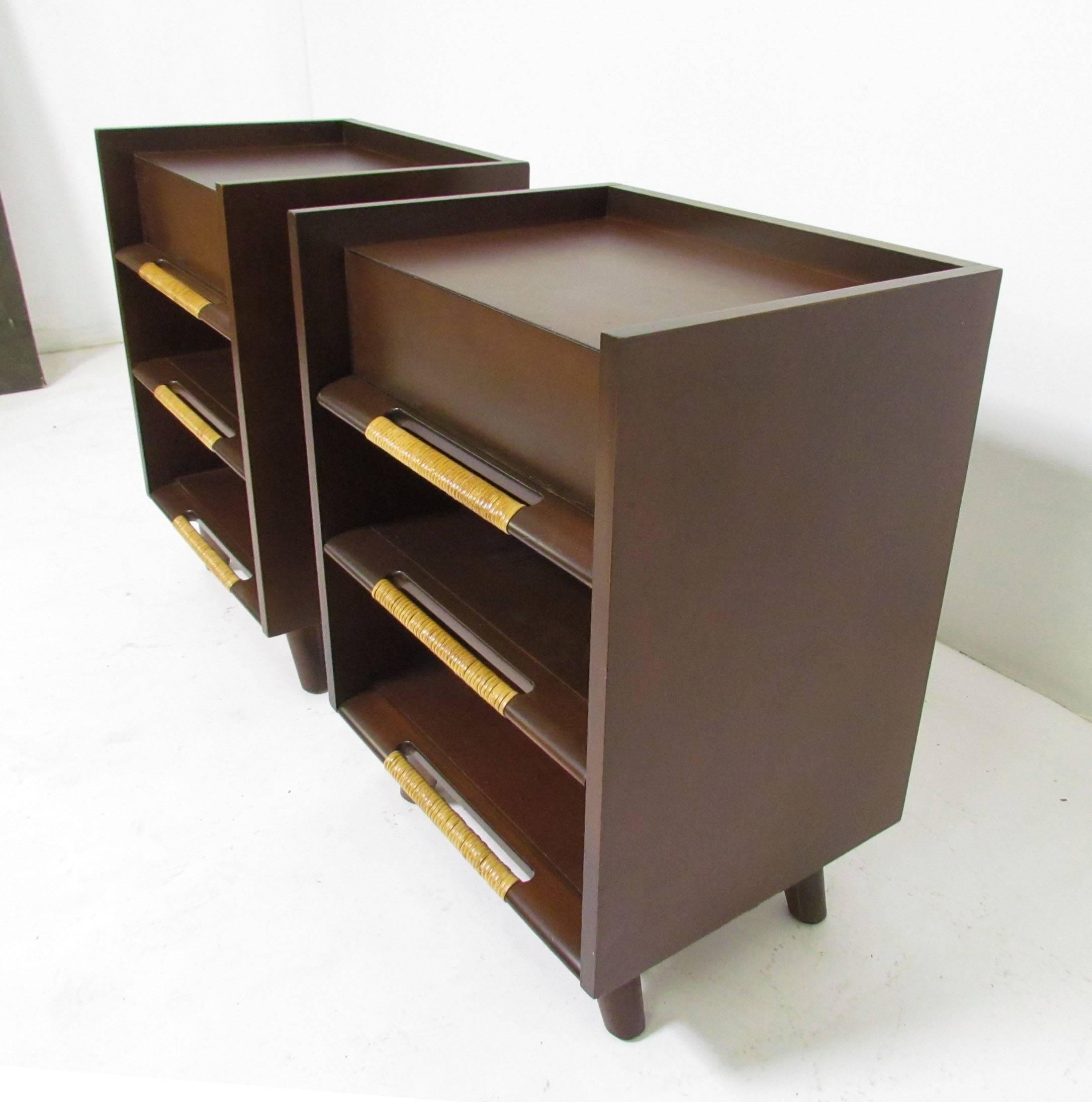 Pair of Mid-Century Nightstands Attributed to Edmond Spence, circa 1960s 2
