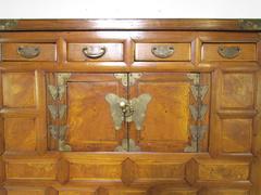 Antique 19th Century Korean Bandaji Chest on Chest with Brass Hardware
