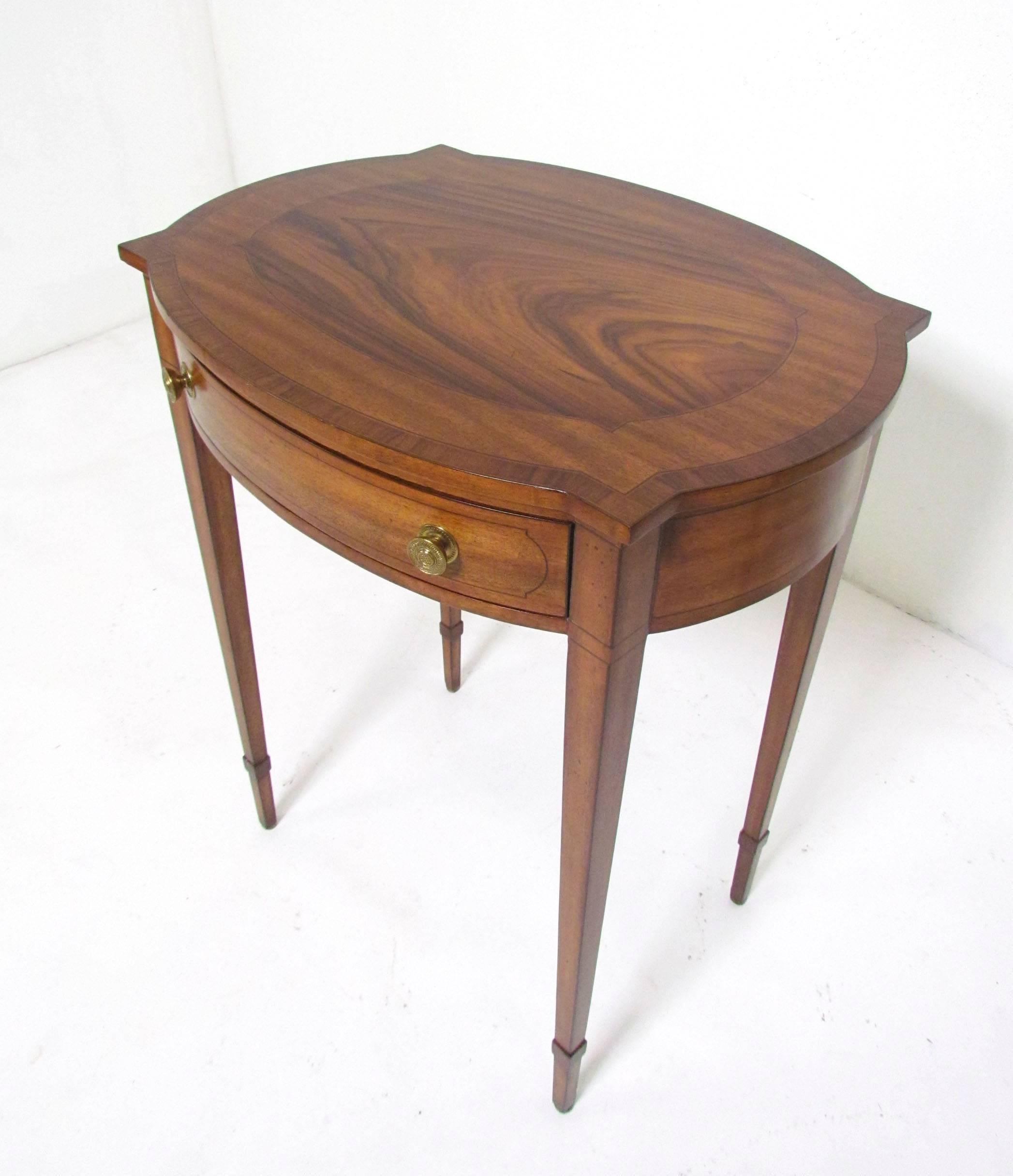Philippine Pair of English Regency Style End Tables by Maitland-Smith