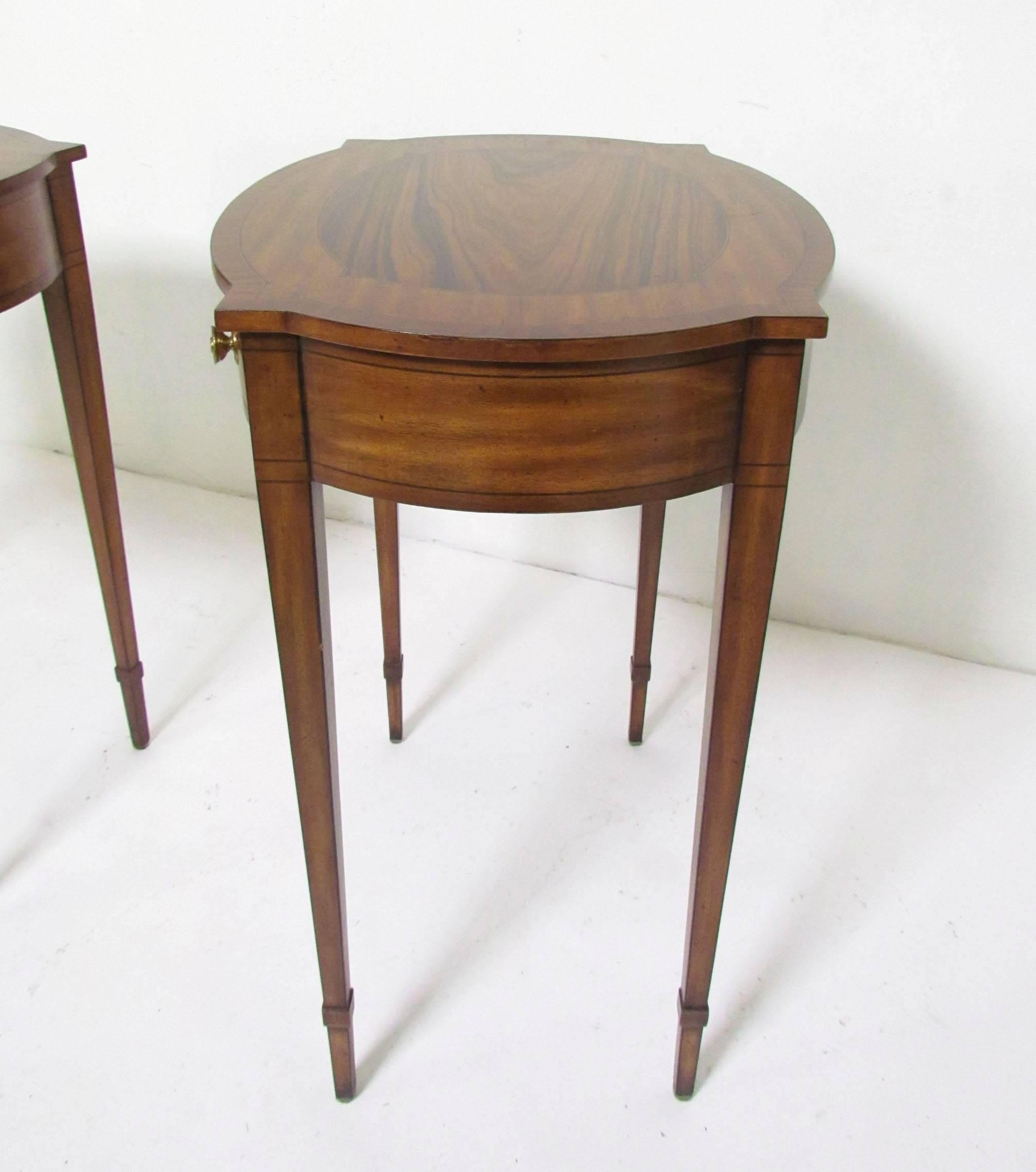 Pair of English Regency Style End Tables by Maitland-Smith 1