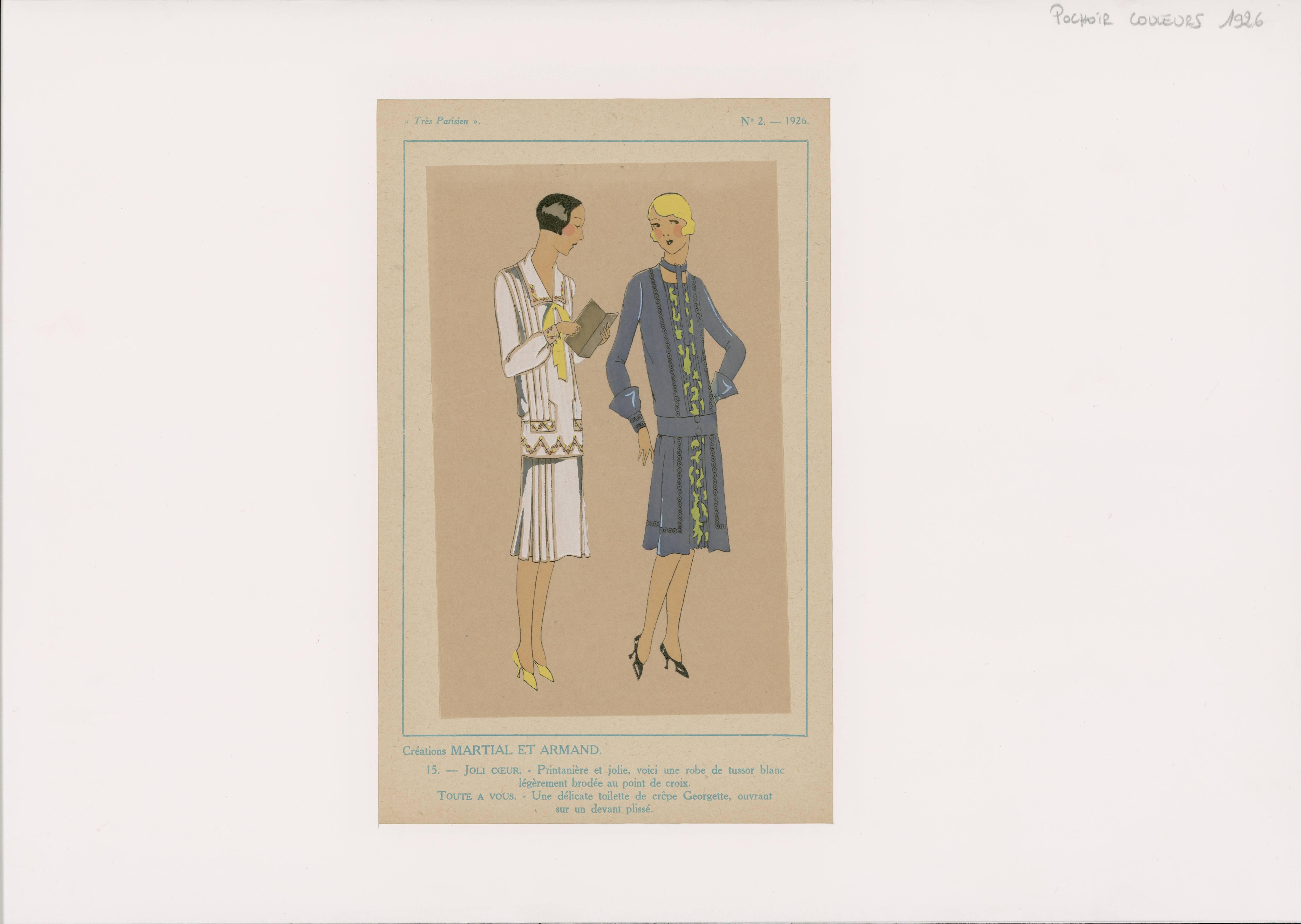 French Fashion Plates In Fair Condition For Sale In New York, NY