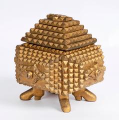 Whimsical 'Booted' Tramp Art Box