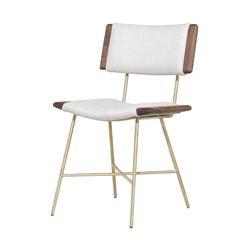 Alessandra Chair with Brass Frame by Thomas Hayes Studio 9