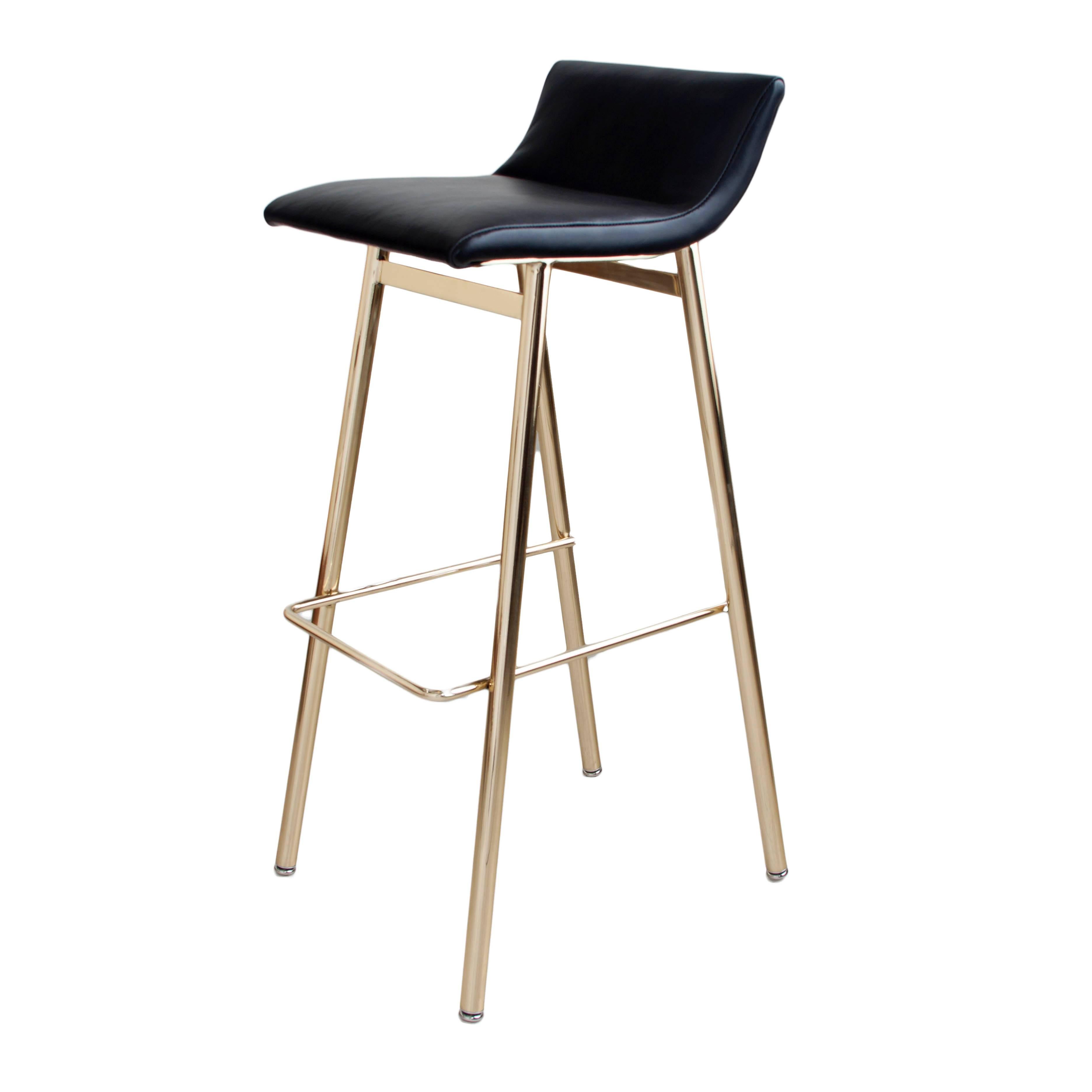 Gachot-Hocker aus Messing von Thomas Hayes Studio im Angebot 5