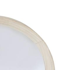 Organic Modern Brazilian Imbuia Mirror with Bleached White Oil Finish