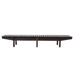 Solid Rosewood "Mucki" Bench by Sergio Rodrigues