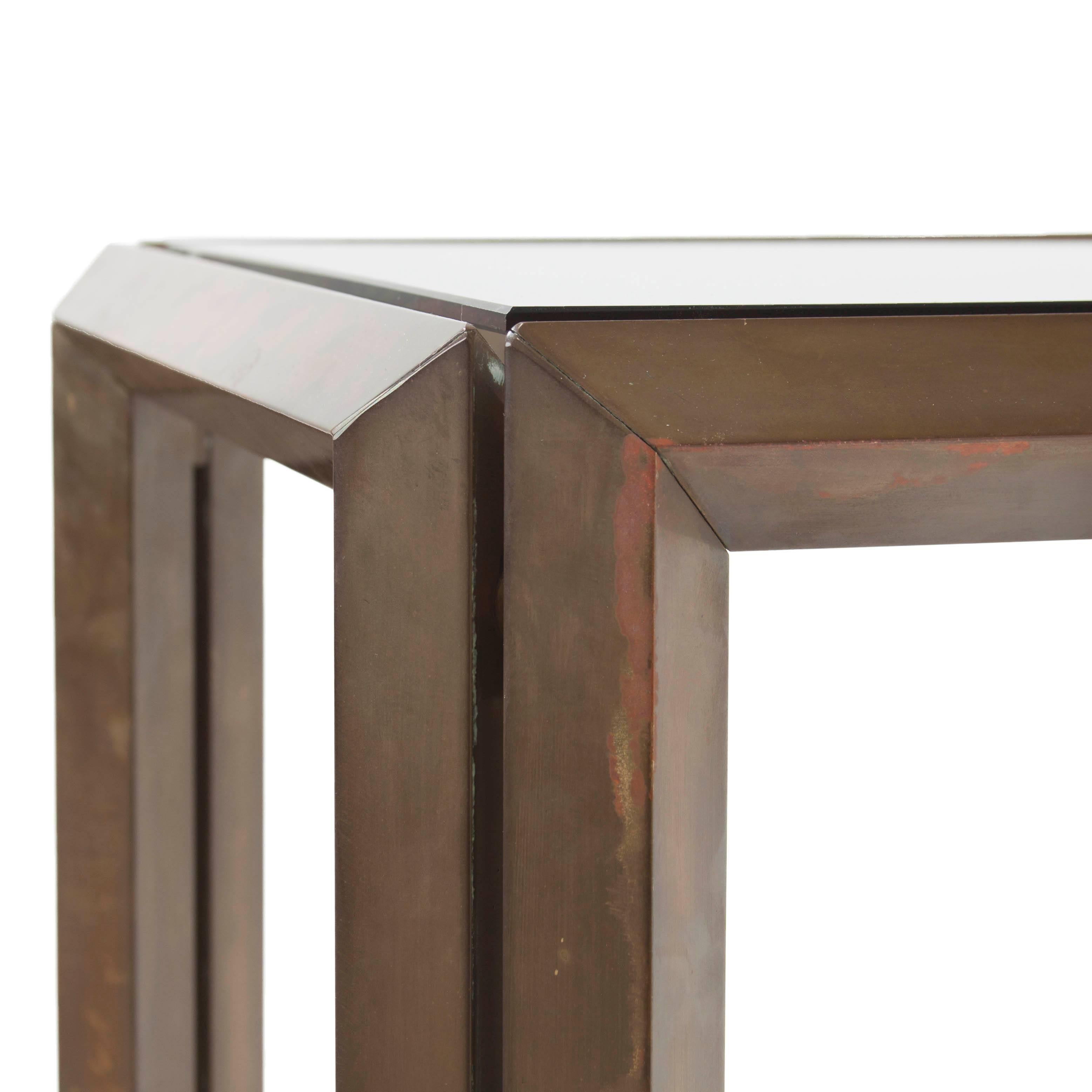 Mid-20th Century Mid-Century Bronze Side Table For Sale