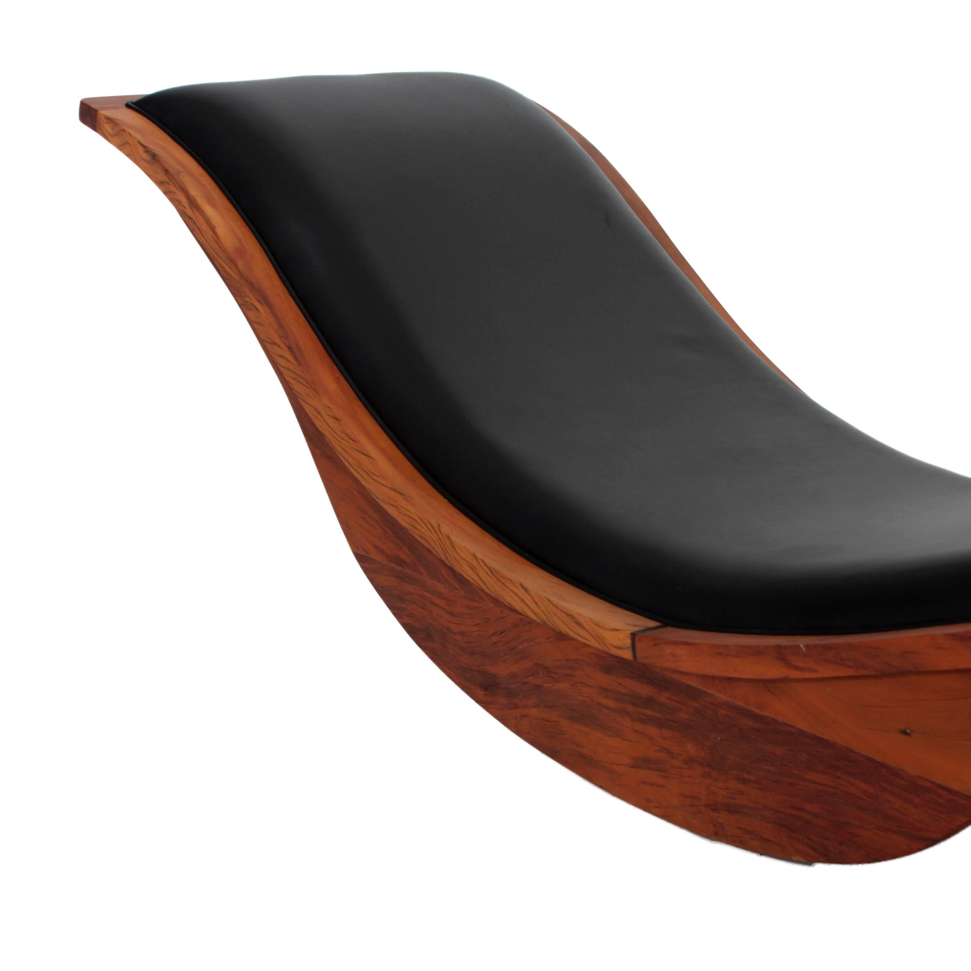 Mid-Century Modern Igor Rodrigues Vintage Chaise Lounge Rocker For Sale