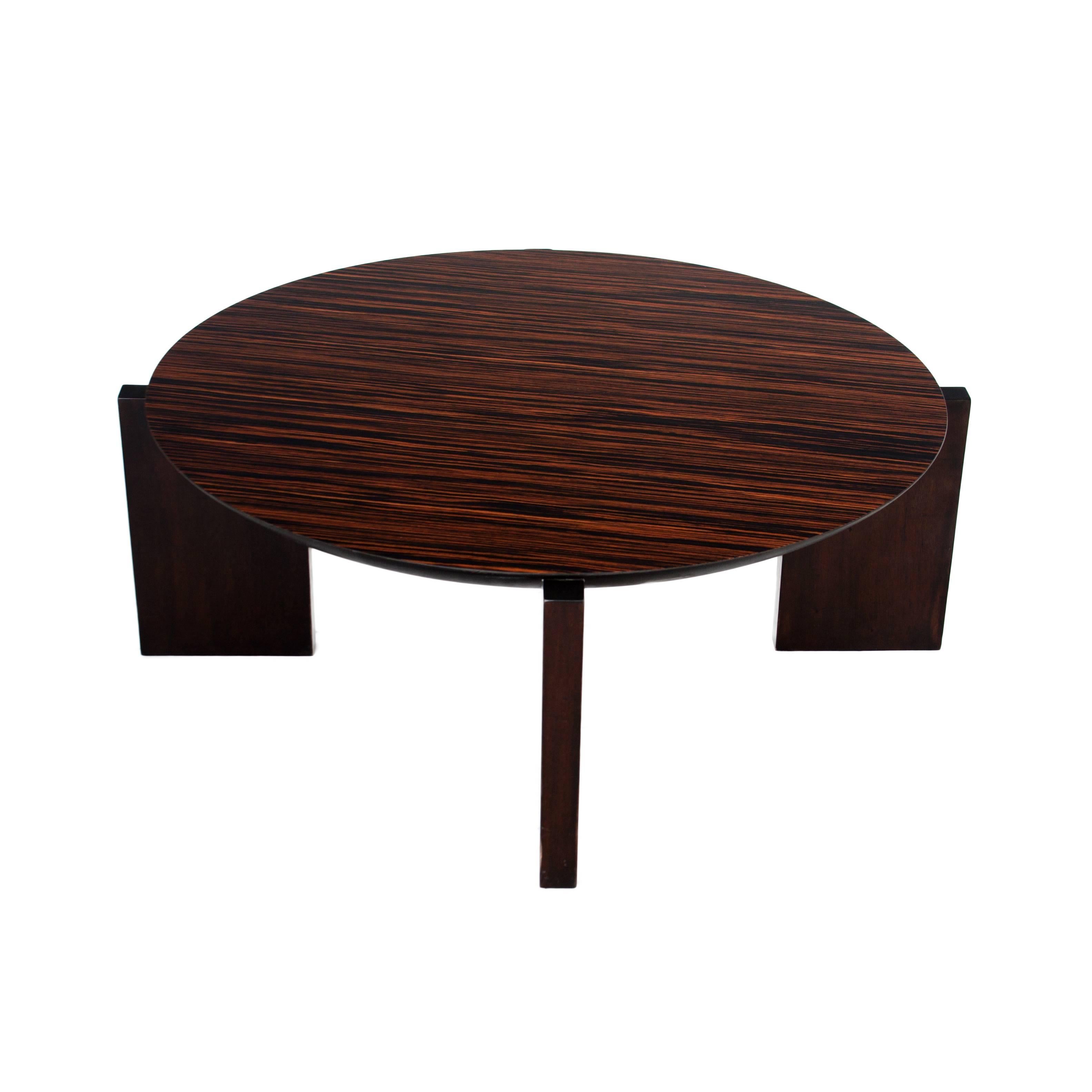 American Wendell Castle Olympia Table with Macassar Ebony Top For Sale