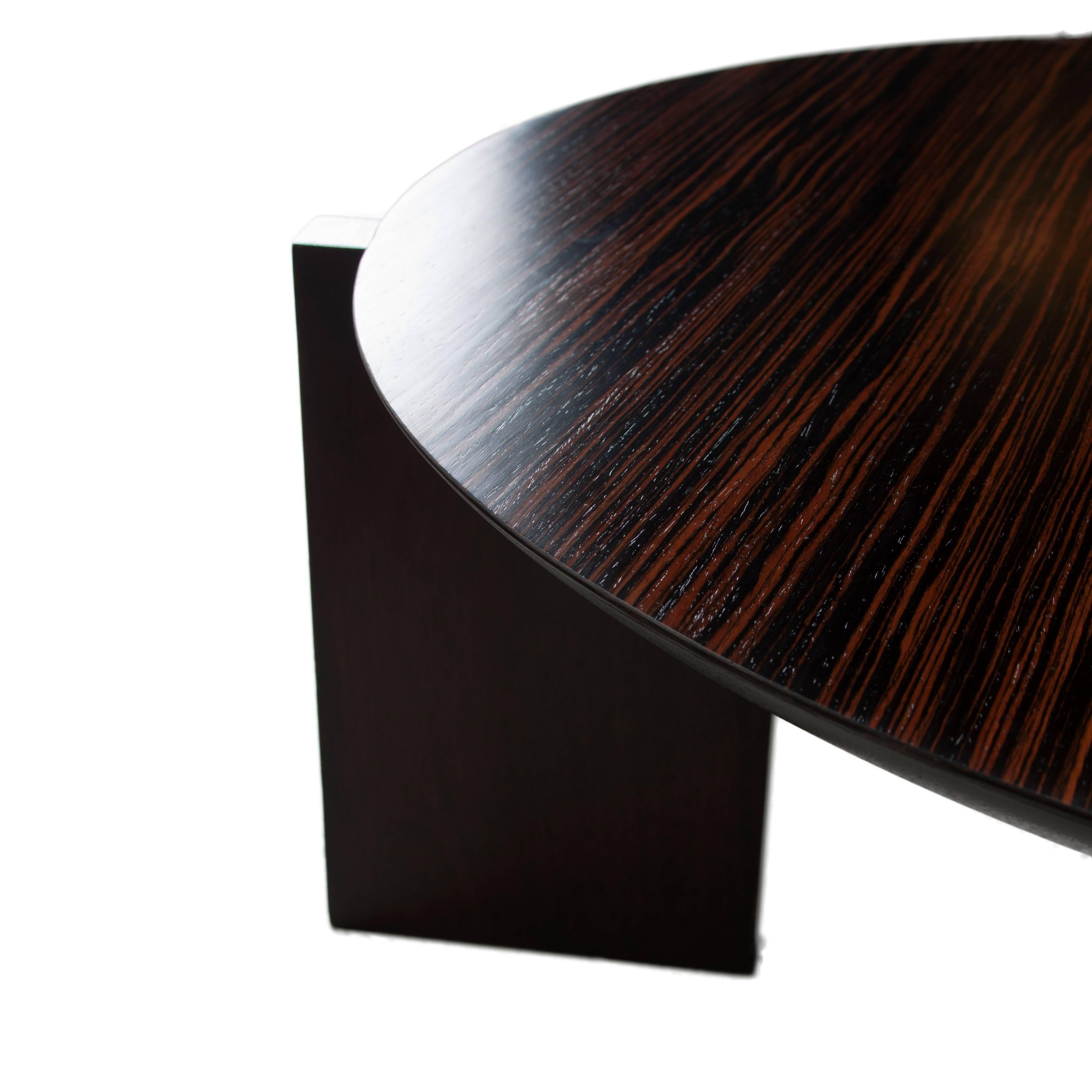 20th Century Wendell Castle Olympia Table with Macassar Ebony Top For Sale
