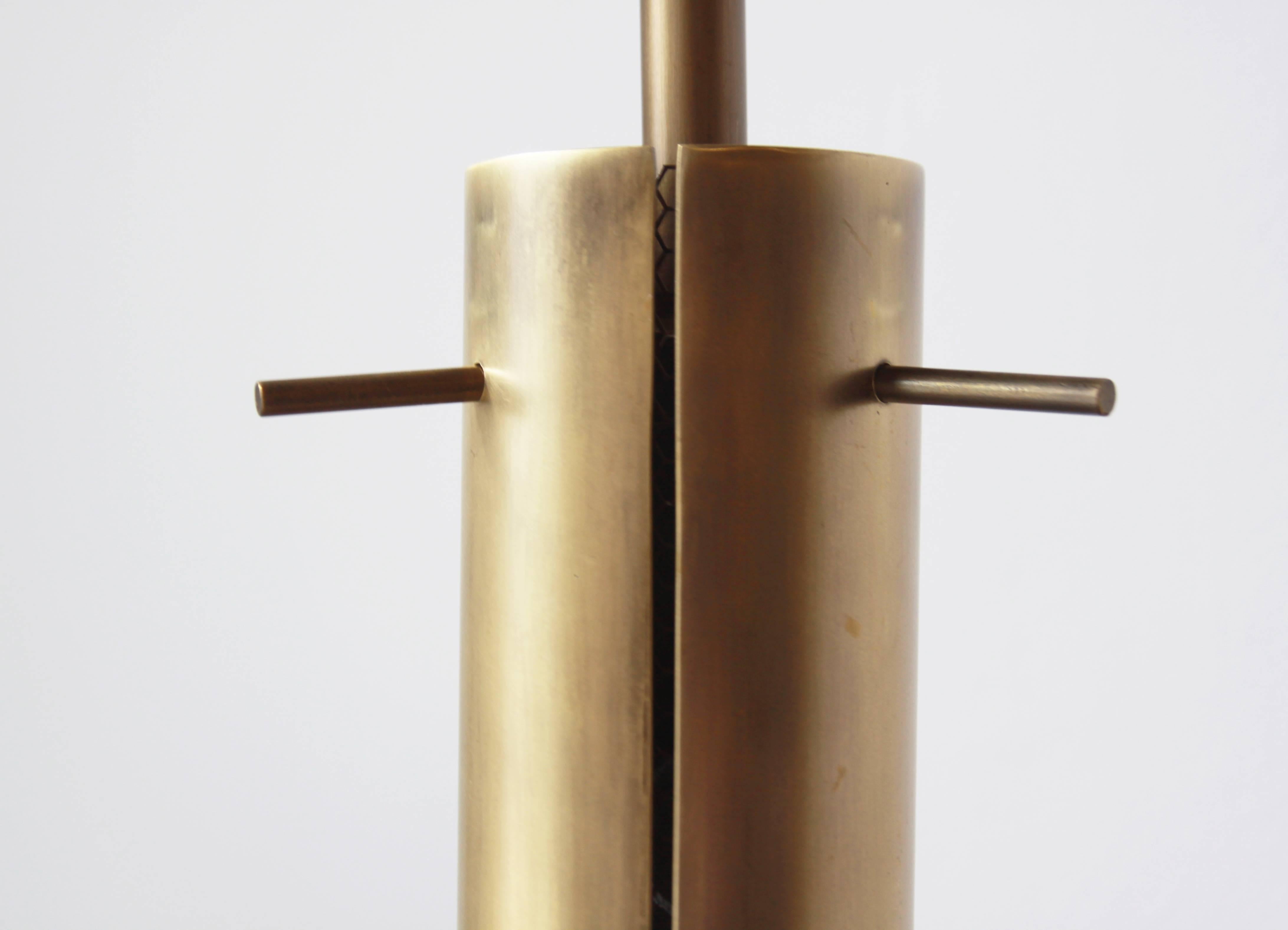 Contemporary Brass Pendant Light by Thomas Hayes Studio For Sale