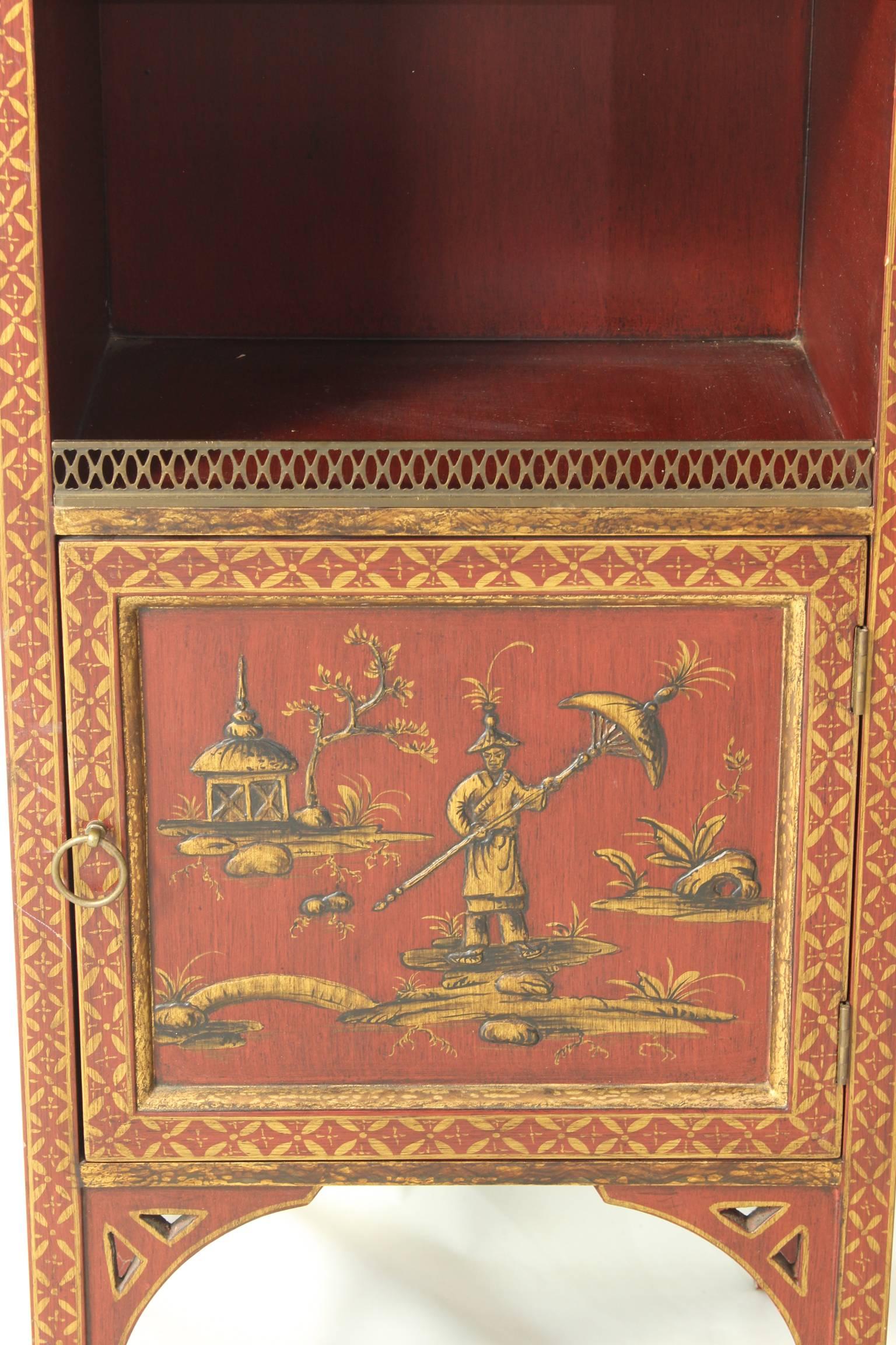 Chinoiserie Decorated Bookcase 2