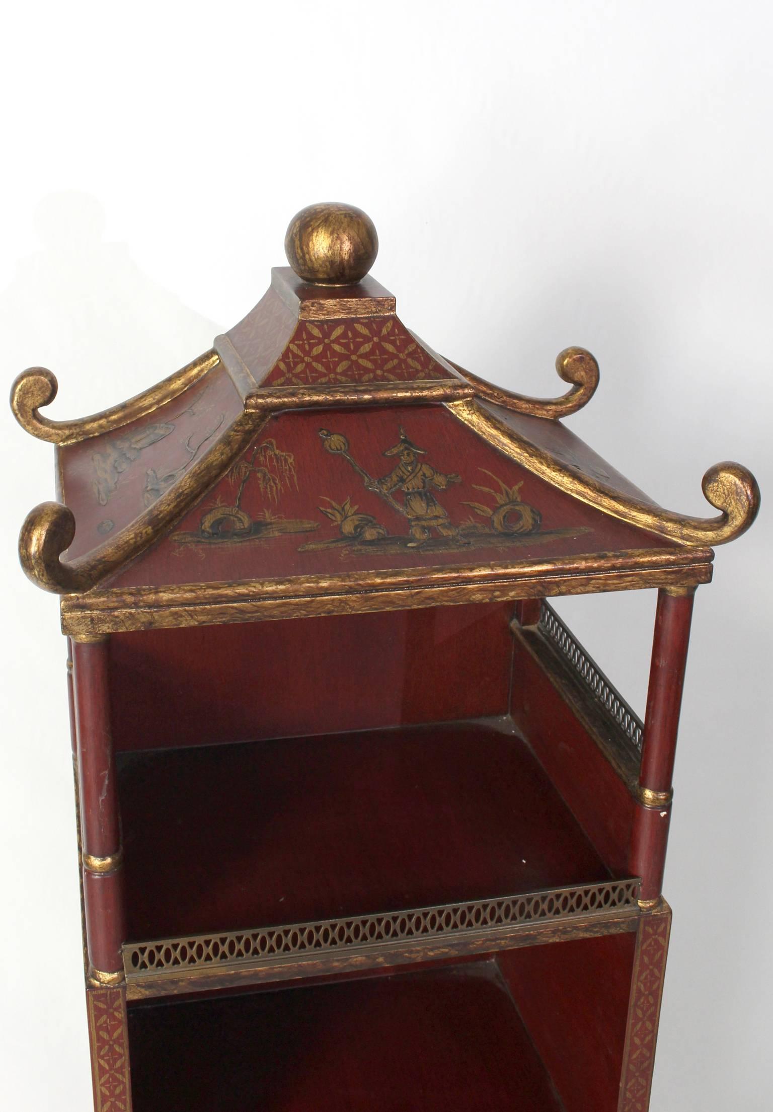 Chinoiserie Decorated Bookcase 3